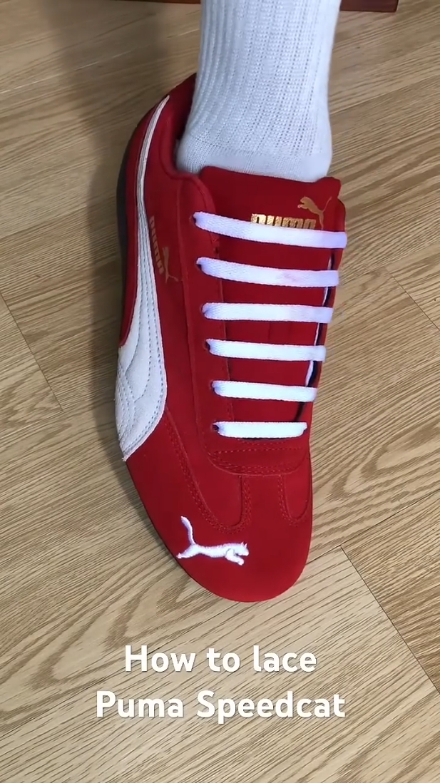 🔥Puma Speedcat 无鞋带穿法｜复古赛车鞋的灵魂打开方式