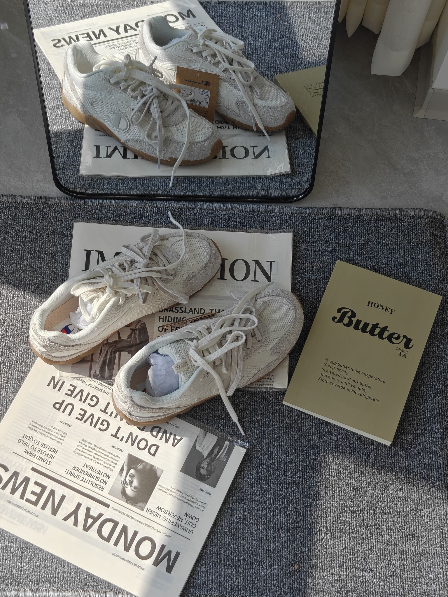 这双Champion Rochester涡流版奶白/银桦灰，复古到我直接心动剁手了！！😍