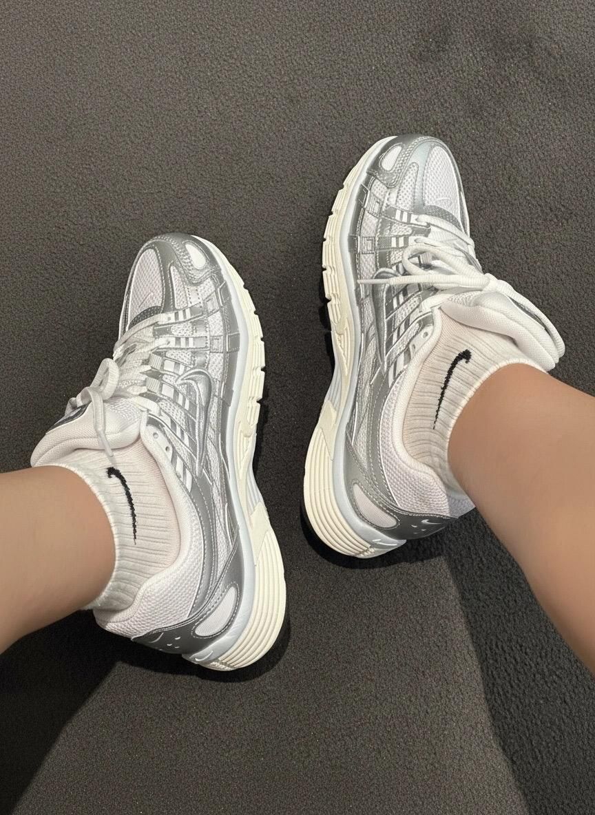 Nike P-6000银白｜复古千禧感直