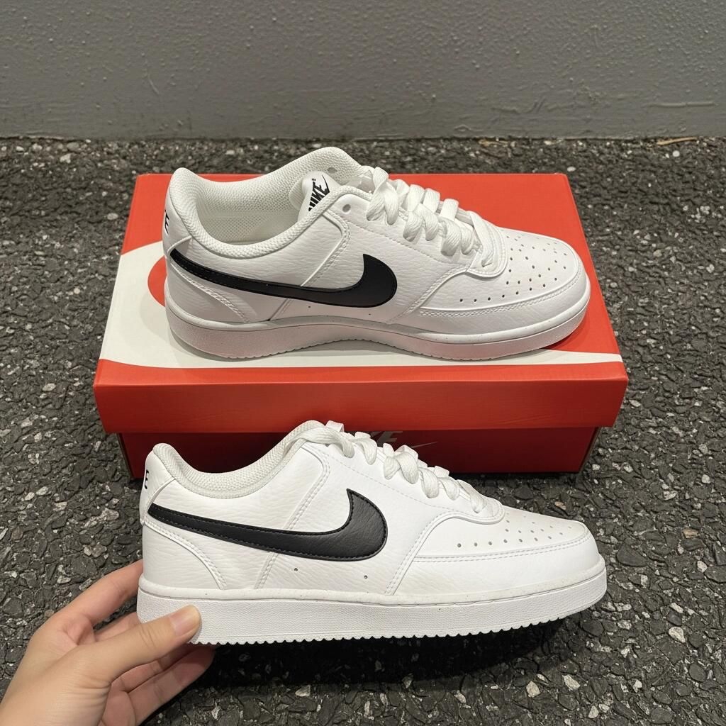 Nike Court 小白鞋｜黑白配色真