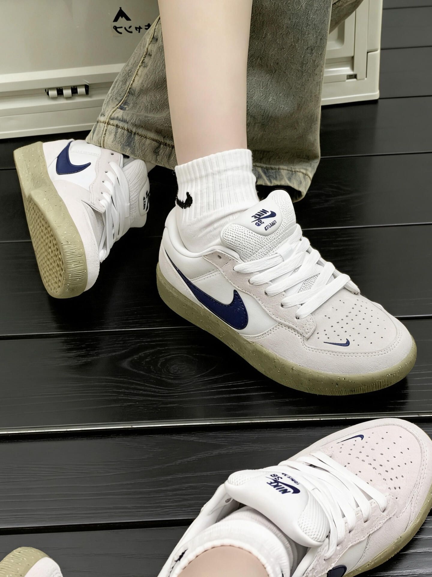 牛仔裤绝配！这双蓝白鞋太帅🥹

亲自试过