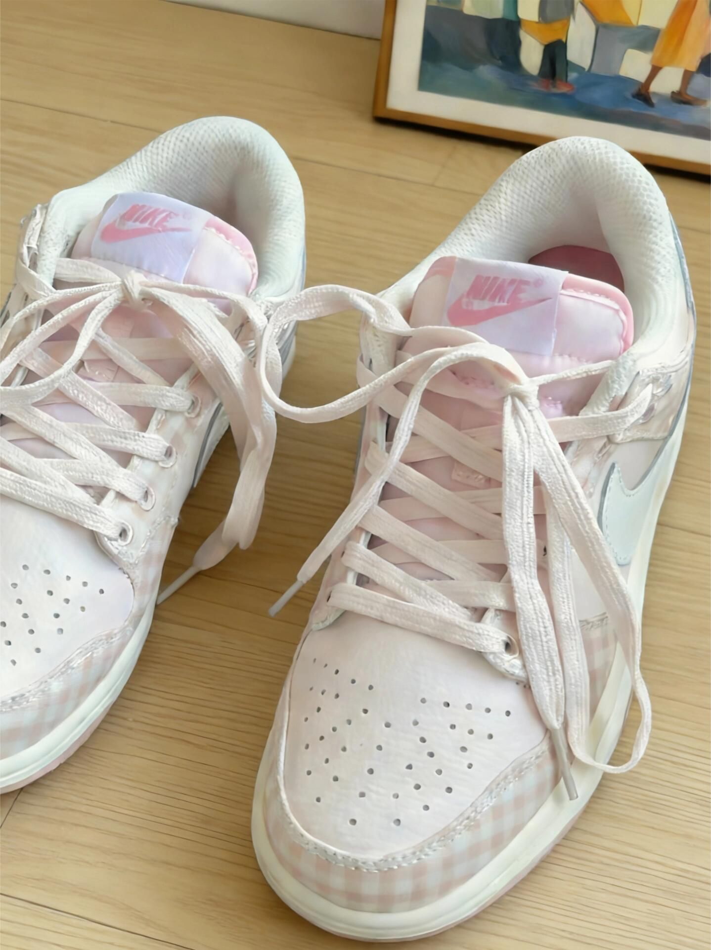 甜妹必入！Nike Dunk珍珠粉实拍
