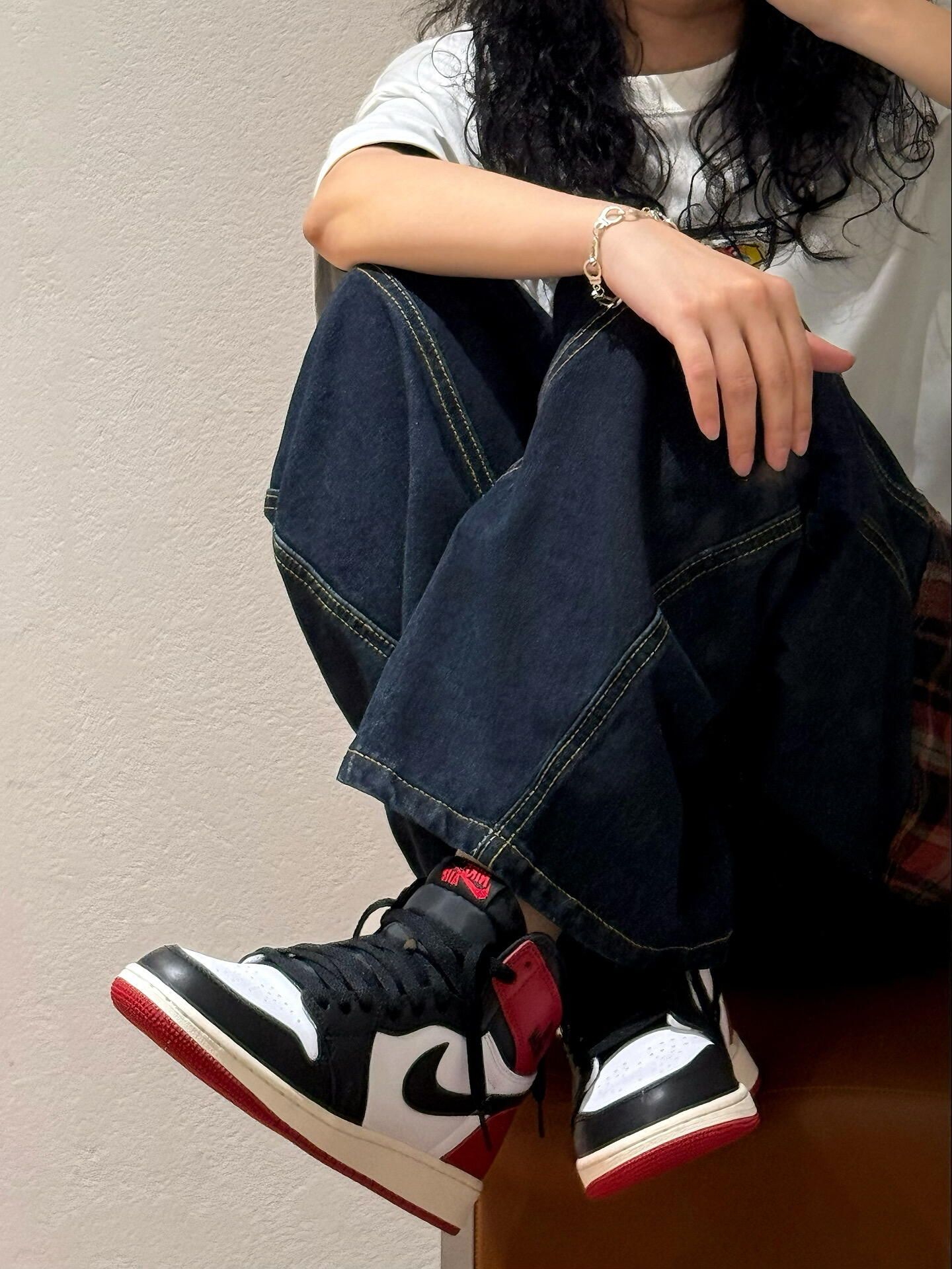 🤔我说怎么芥末帅呢！原来是AJ1黑红呀～