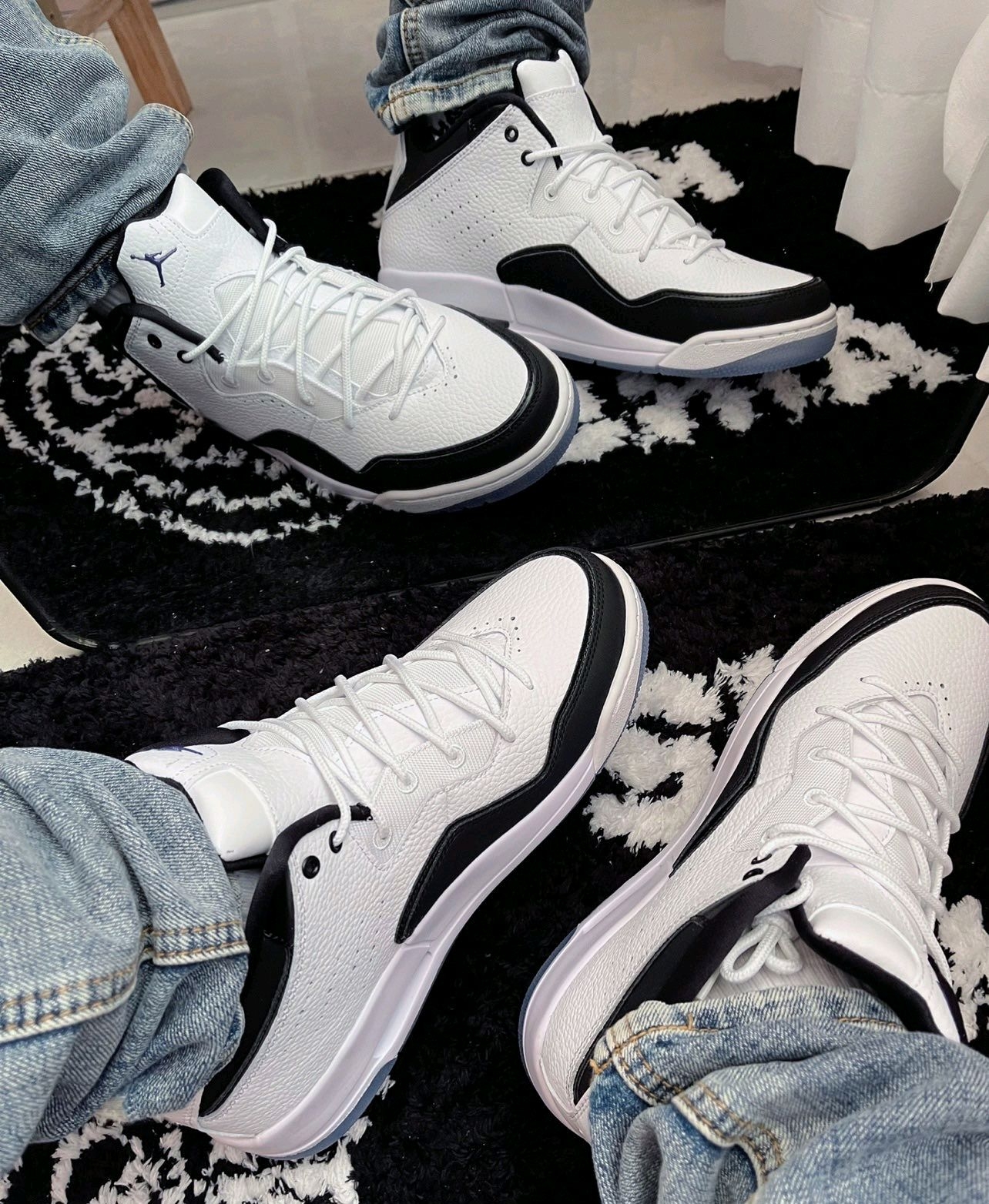 Jordan Courtside 23 Concord 皮革 精湛 防滑 中帮 复古篮球鞋 男女同款