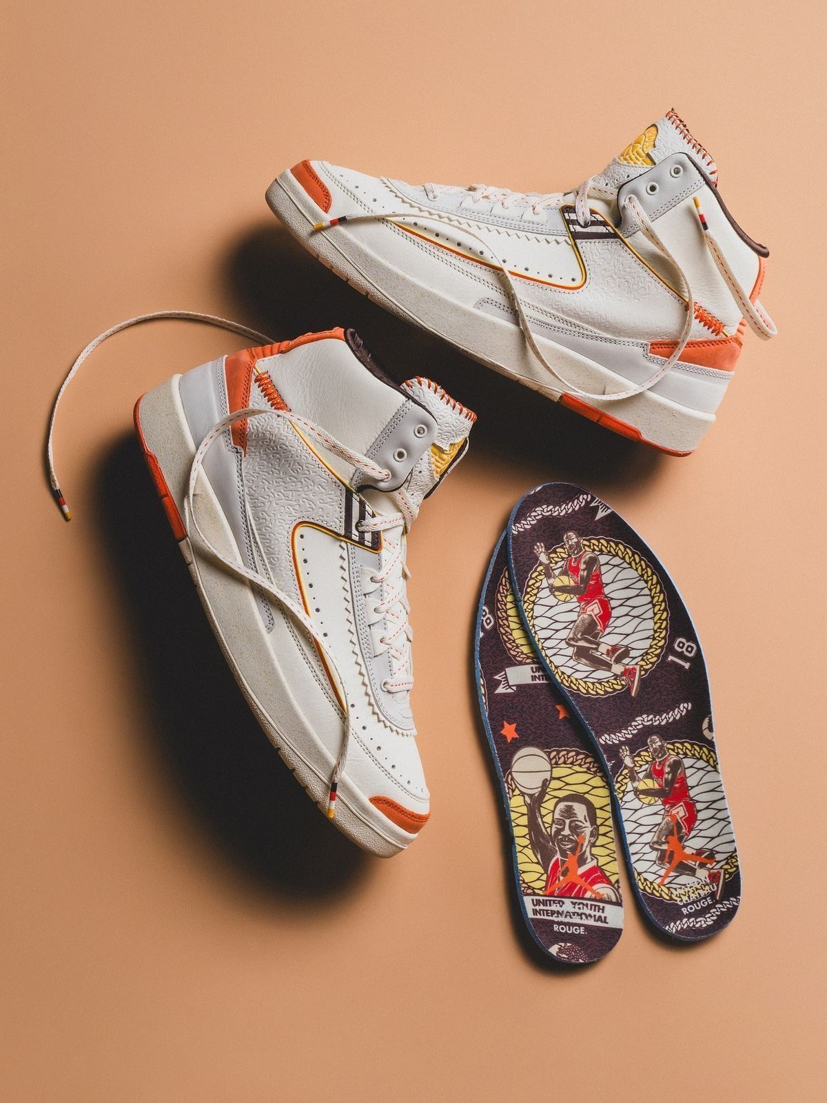 🧡 Maison Château Rouge x AJ2 米白橙｜把非洲街头美学