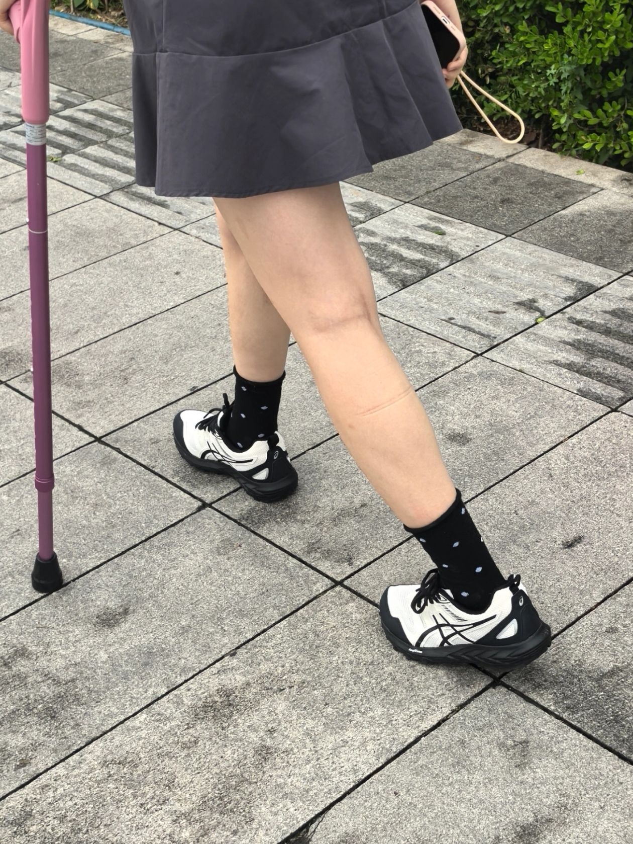 这个黑白亚瑟士超级好搭