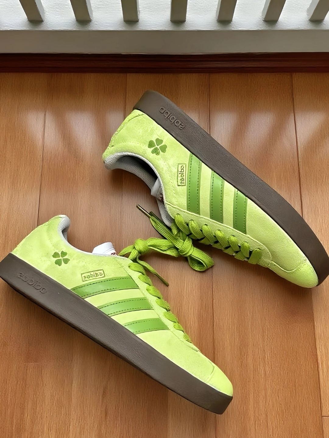 幸运四叶草🍀介双阿迪绿鞋泰好康啦💚