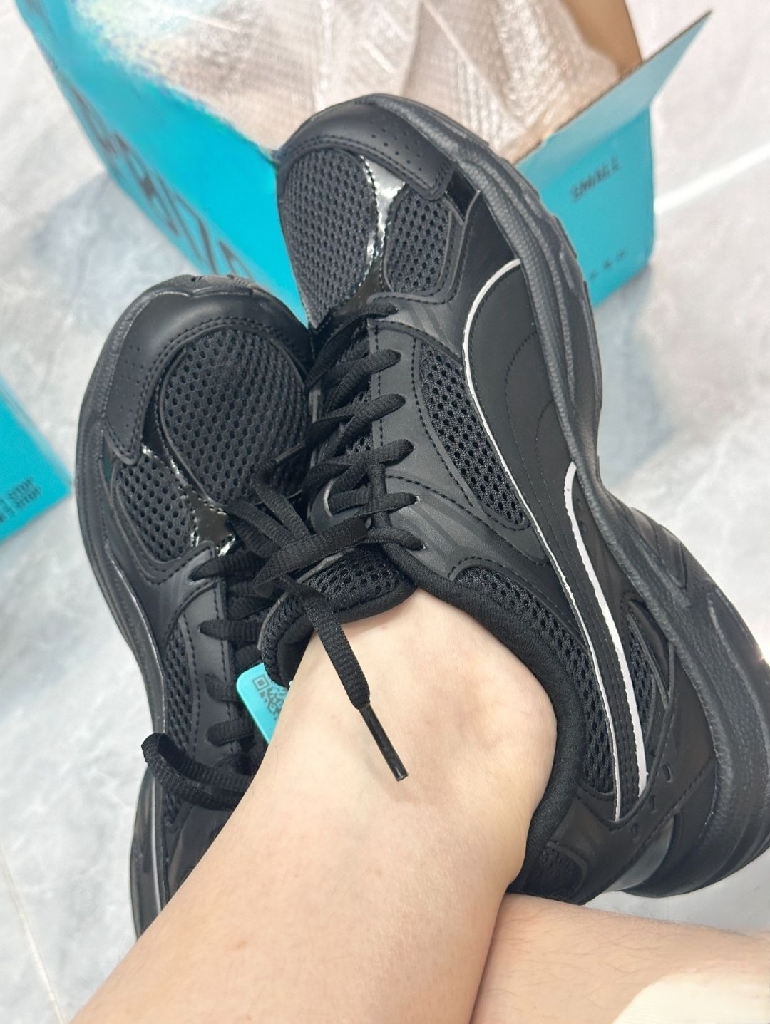 全黑yyds｜这双PUMA老爹鞋藏不住的高级感✅