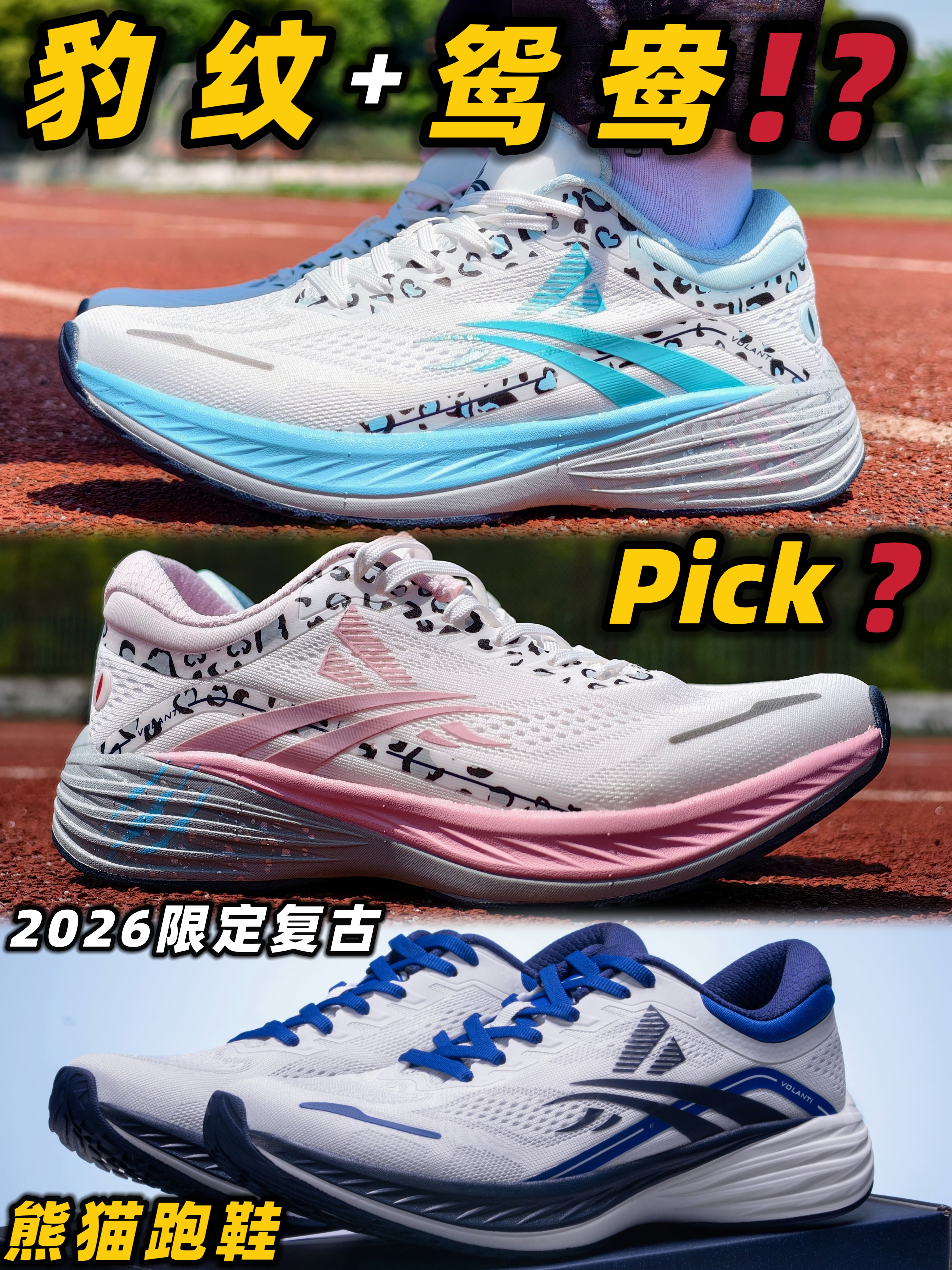 “豹纹”➕“鸳鸯” ⁉️全能多面手⁉️沃兰迪 熊猫跑鞋(末尾有小彩蛋)