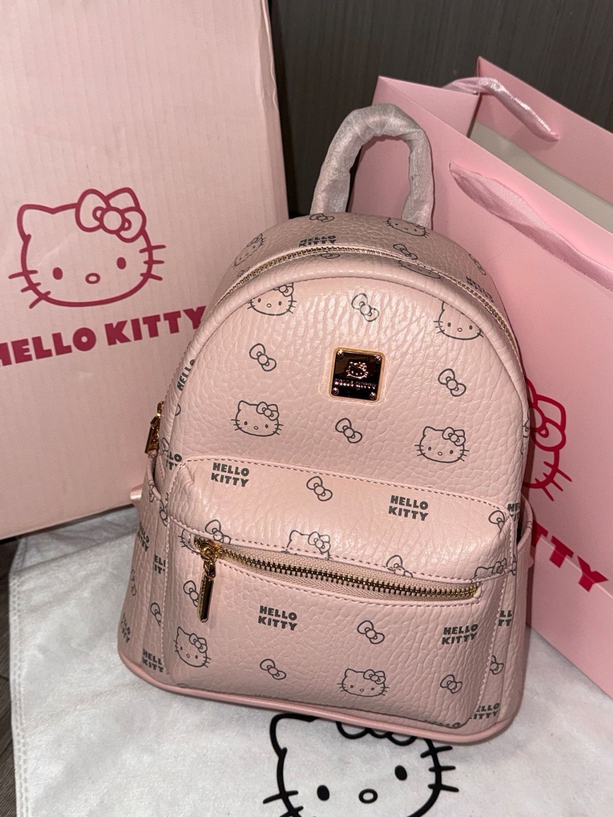 谁能拒绝这么可爱的HELLO KITTY双肩包😽