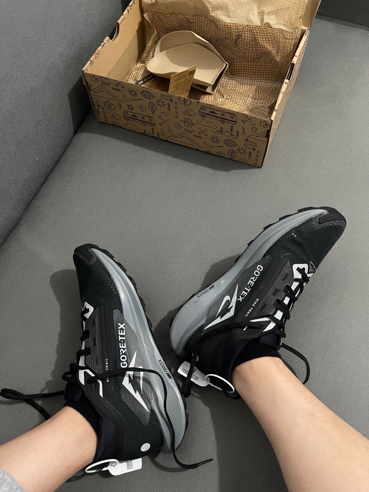 Nike Pegasus Trail 5 舒适轻便耐磨防水回弹 低帮 越野跑步鞋