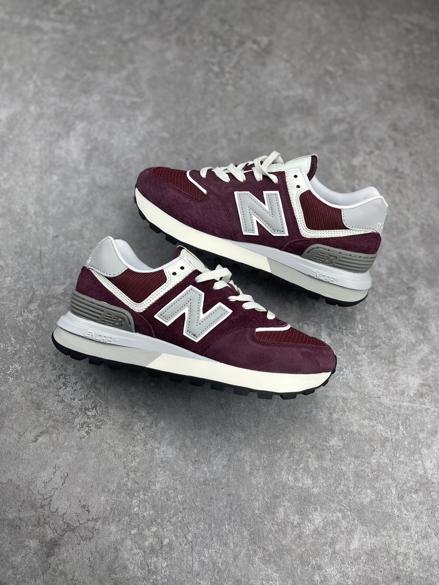 New Balance 574酒红灰也太好看了