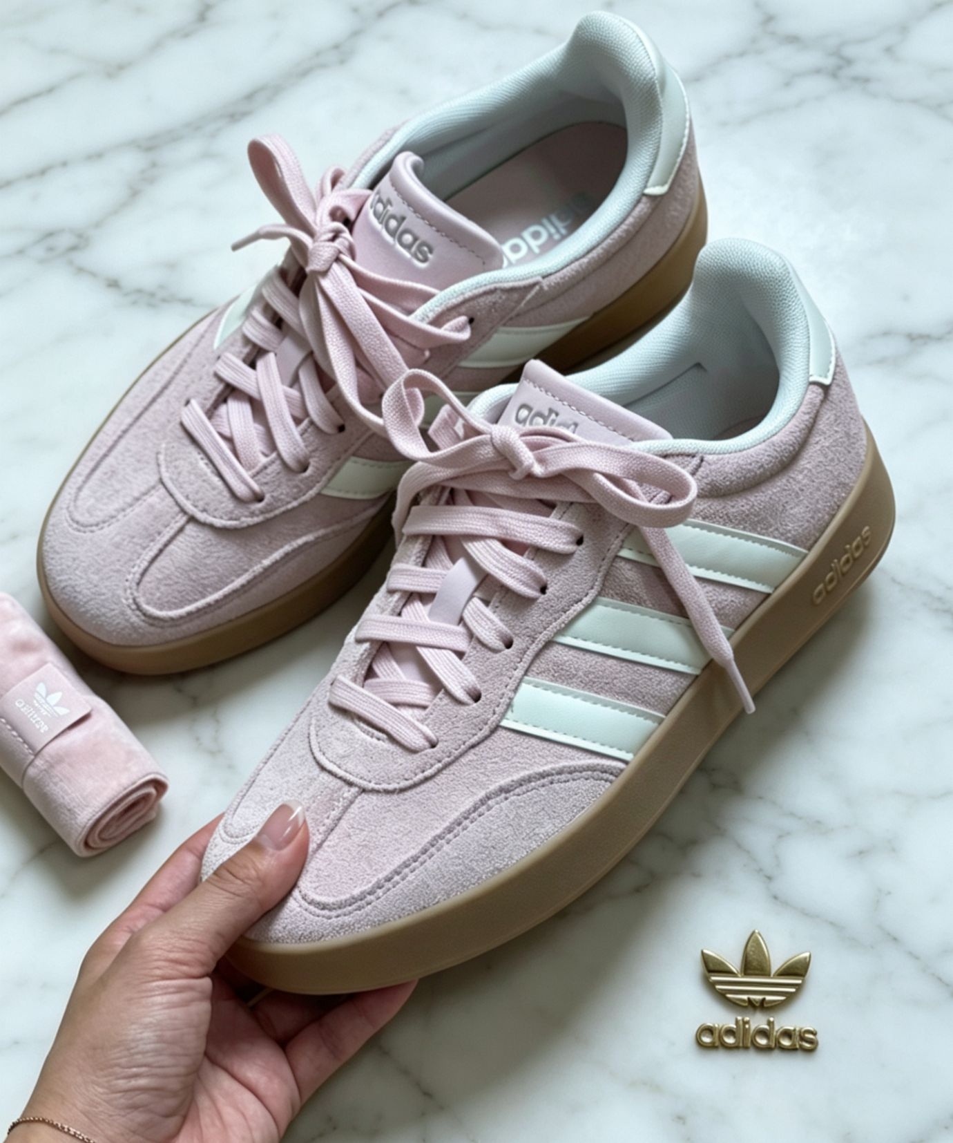  粉乎乎德训鞋｜adidas BARREDA少女心拉满✨