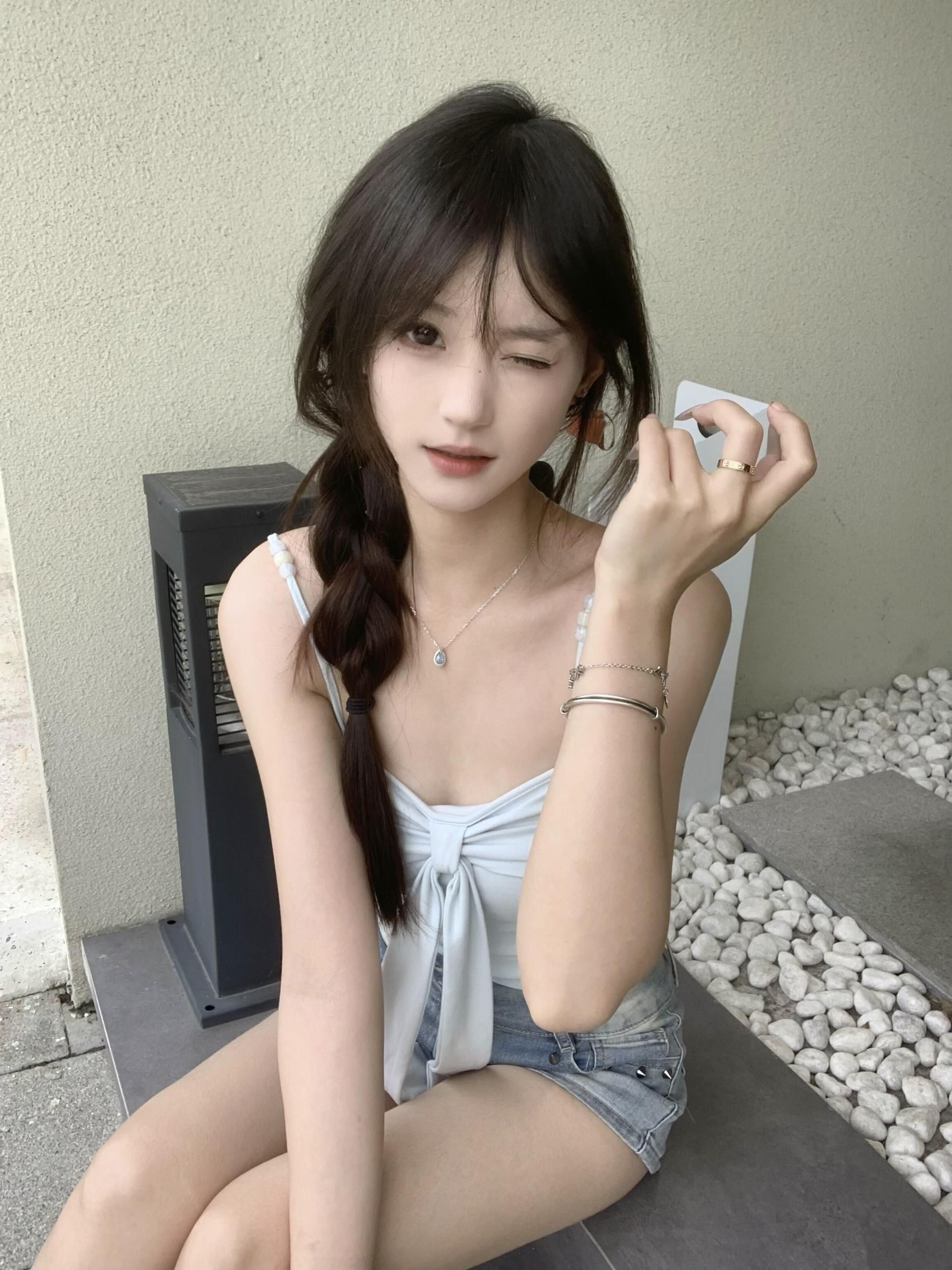 中国黄金蓝眼泪项链美到无语