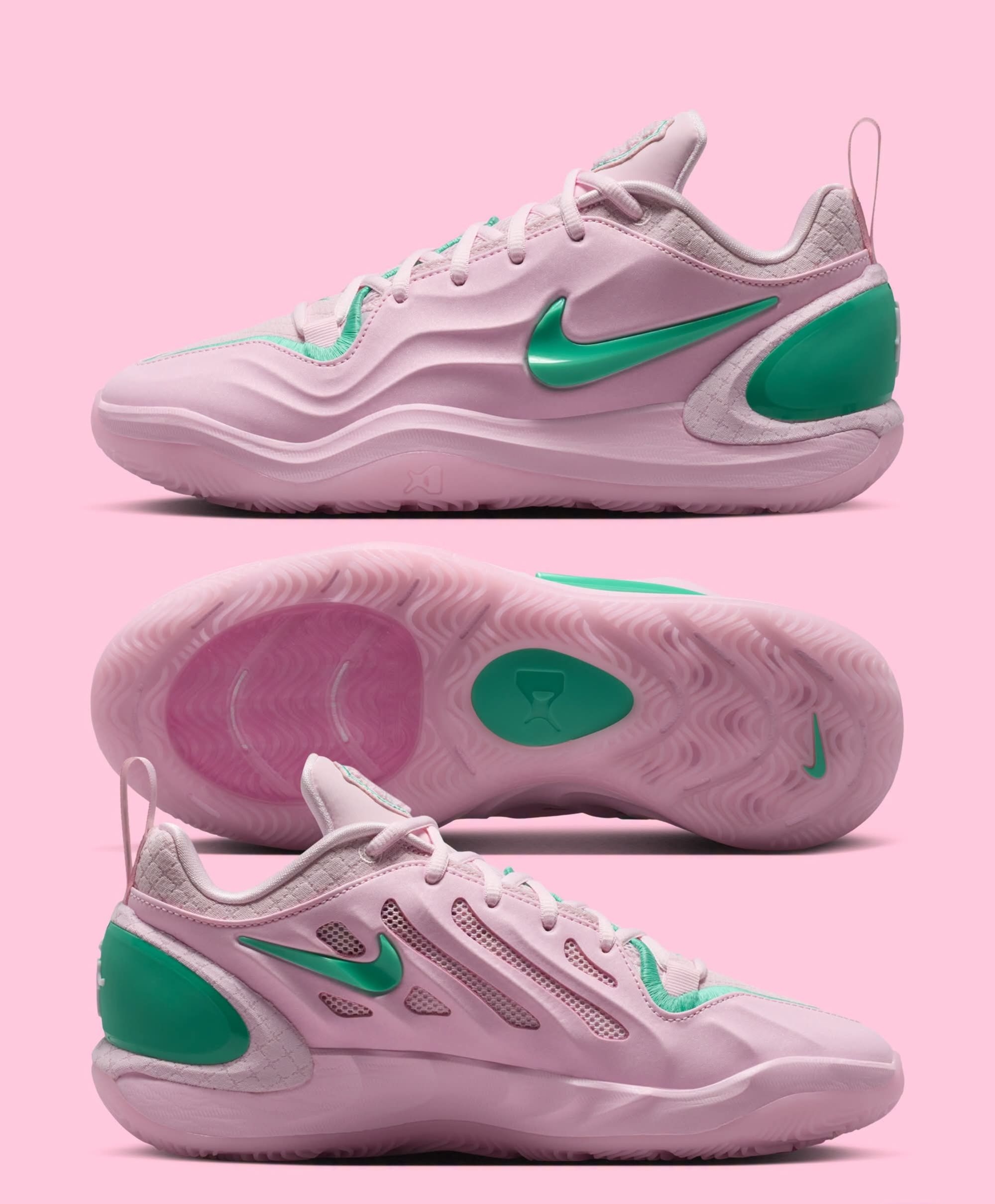 女生实战鞋天花板！Nike A'Two 粉绿配色颜值&性能双在线