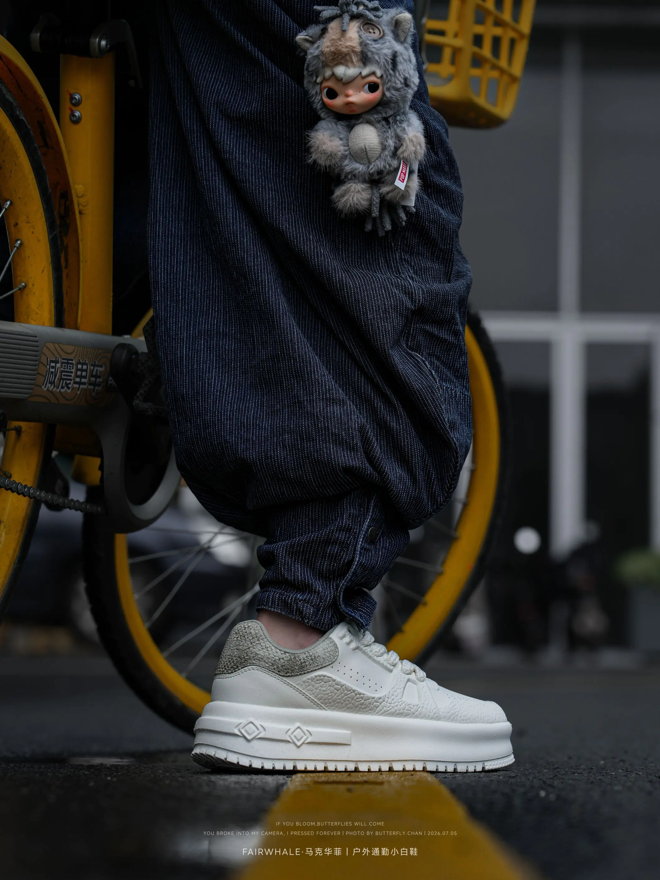 这是一双意料之外好穿的厚底小白鞋👟