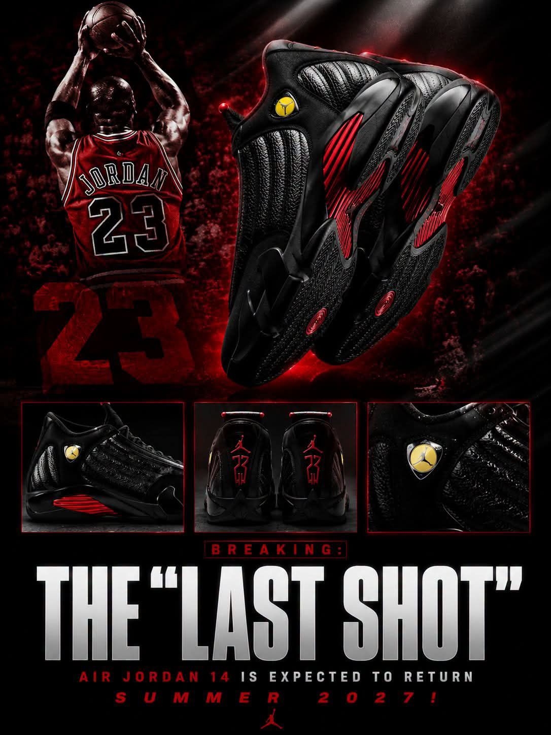 🏀 绝杀封神！AJ14「Last Shot」复刻归来，这波情怀直接拉满！