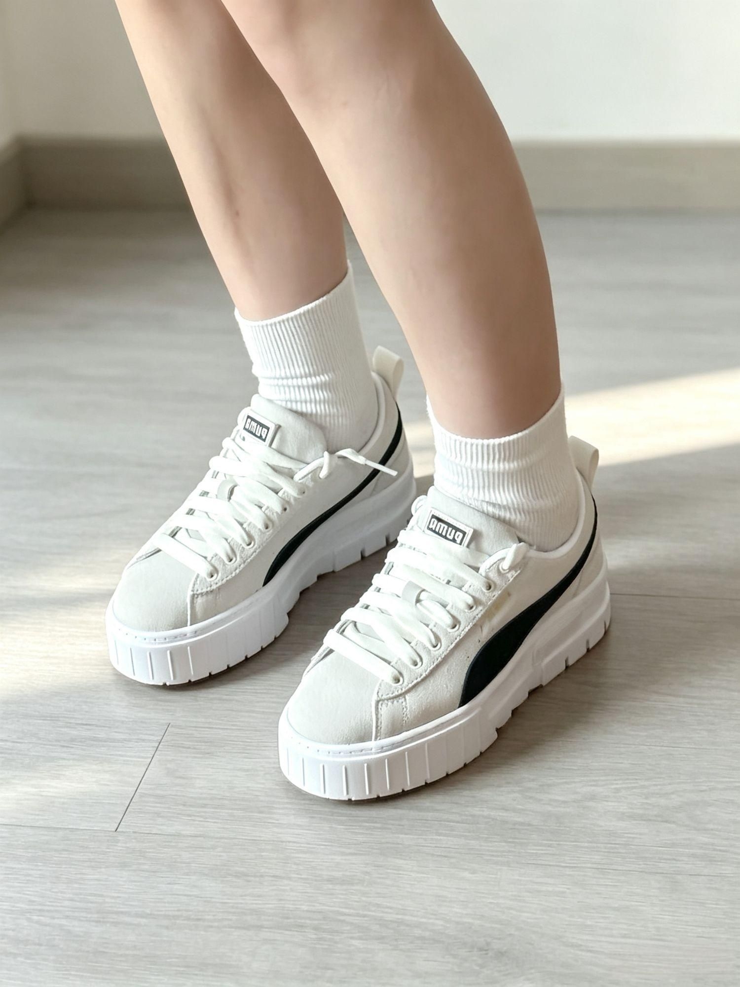 PUMA Mayze 厚底板鞋|小个子百搭增高神鞋
