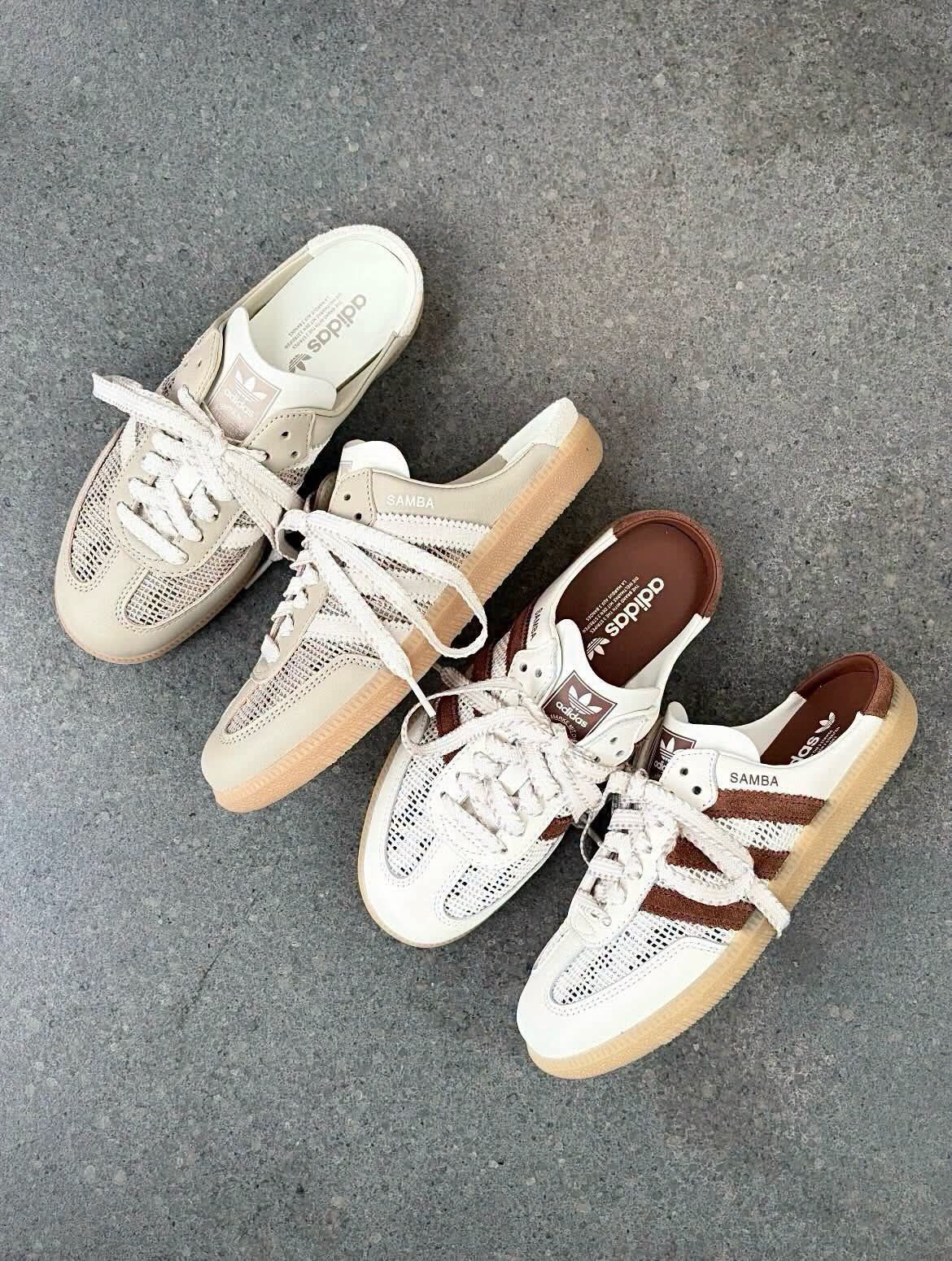 懒人党狂喜！adidas Samba 穆勒鞋 网面款，夏日透气天花板