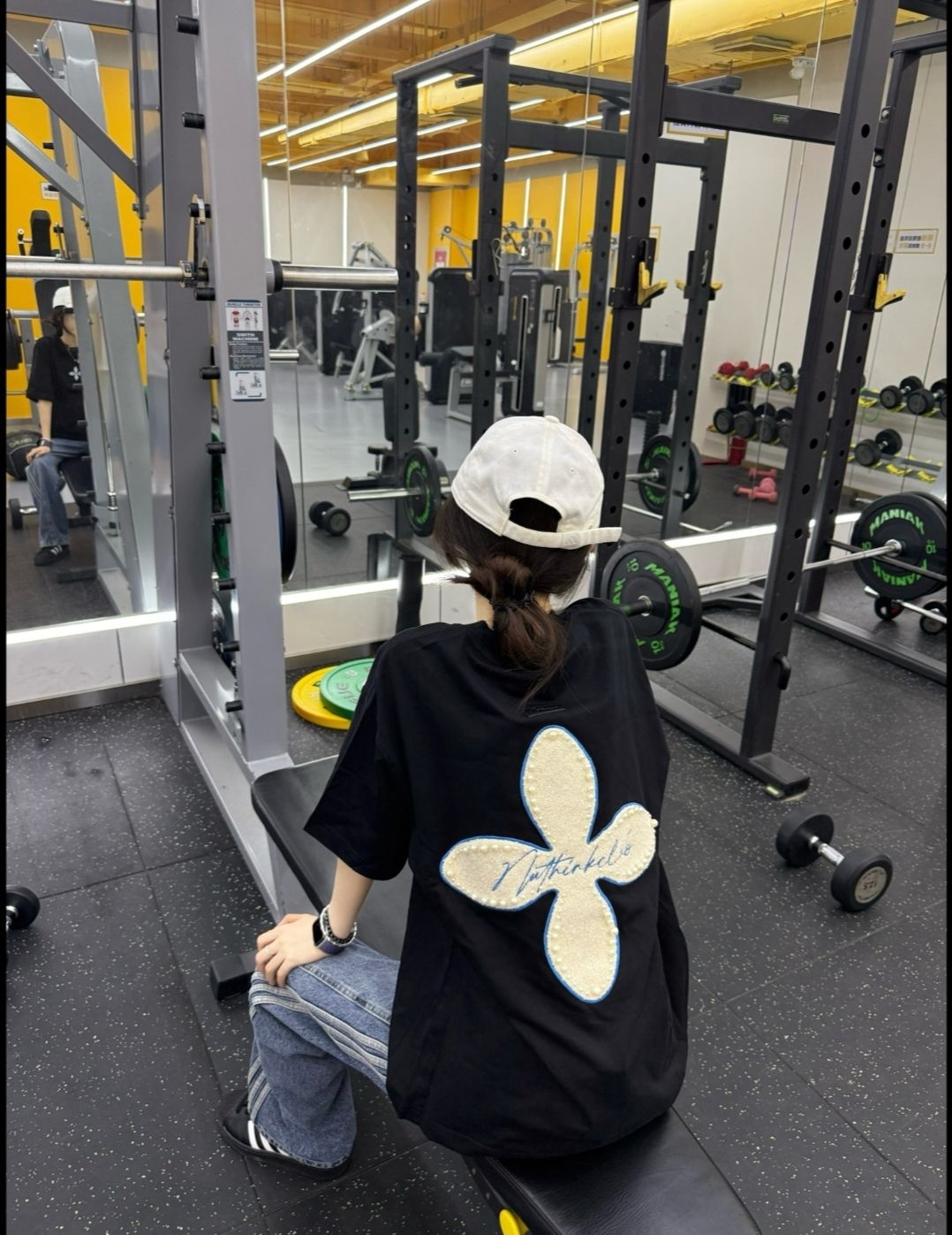 ootd 穿黑色去健身房～