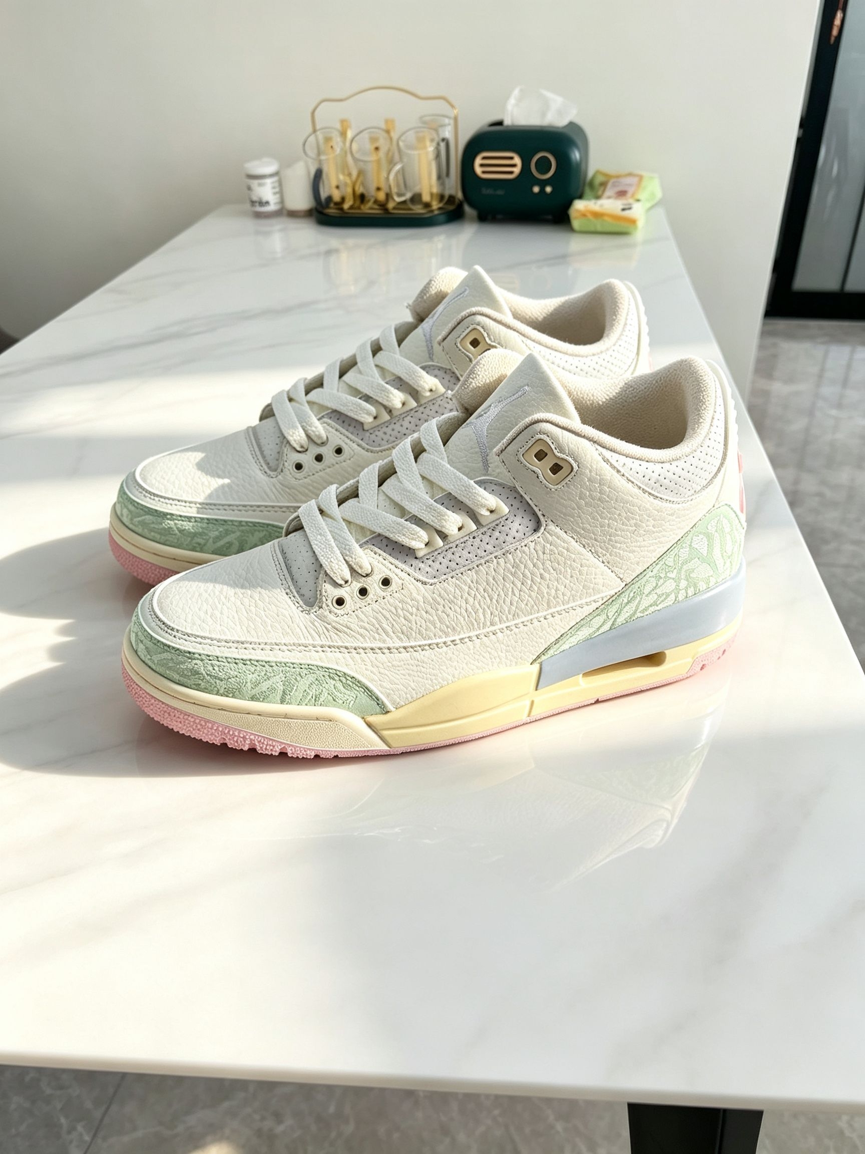 谁懂啊！这双AJ3马卡龙配色太绝了