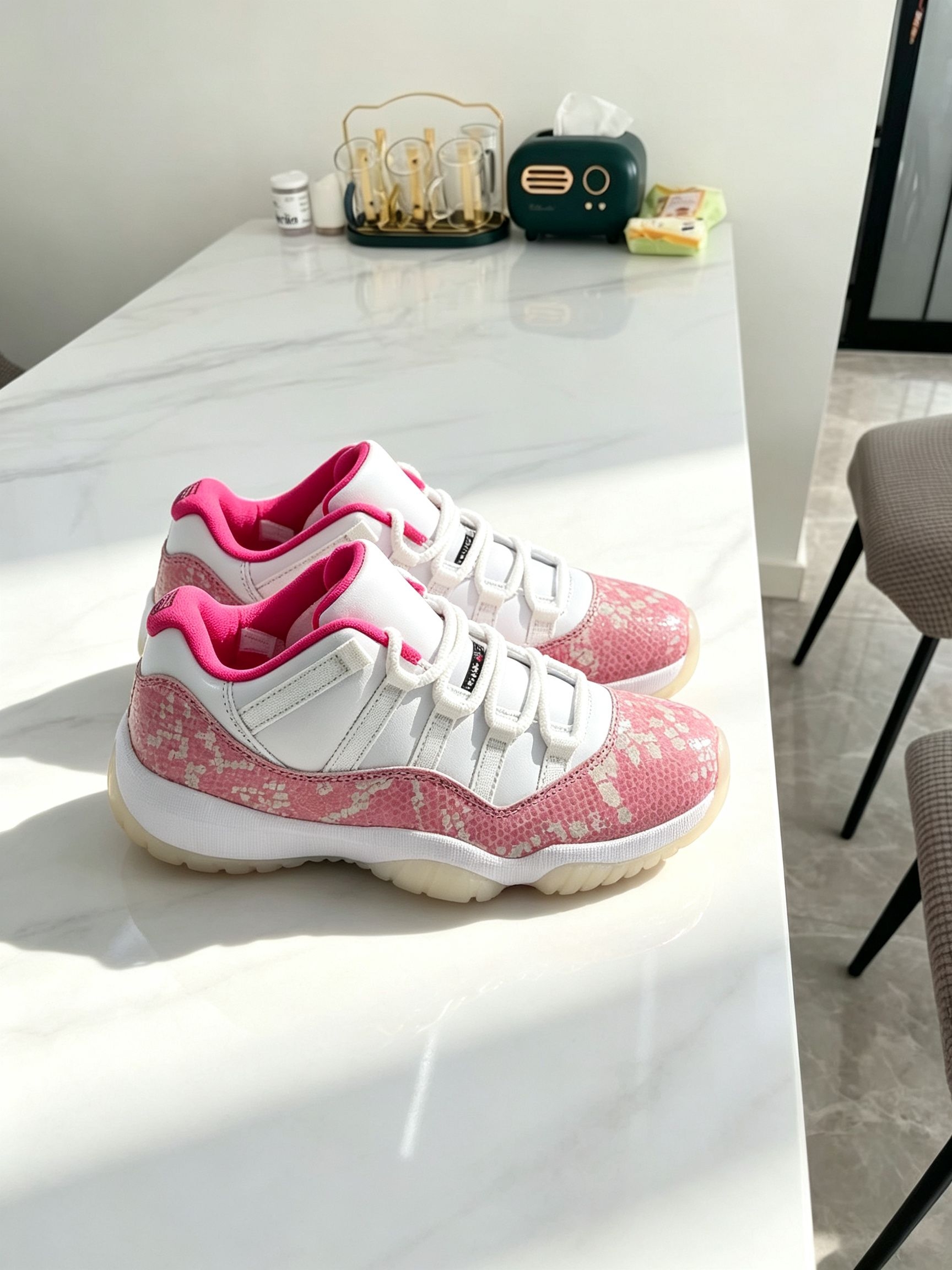 少女心炸裂!AJ11低帮粉蛇也太适合夏天了