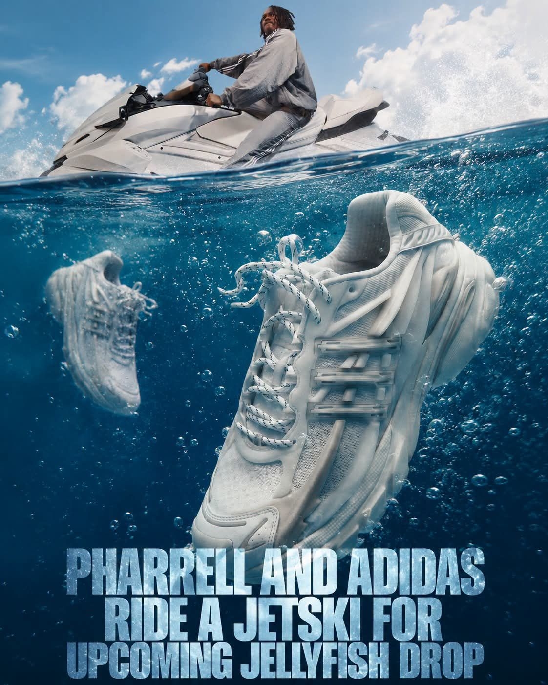 深海美学来袭🔥菲董 × adidas Jellyfish 水母联名全新预告解析