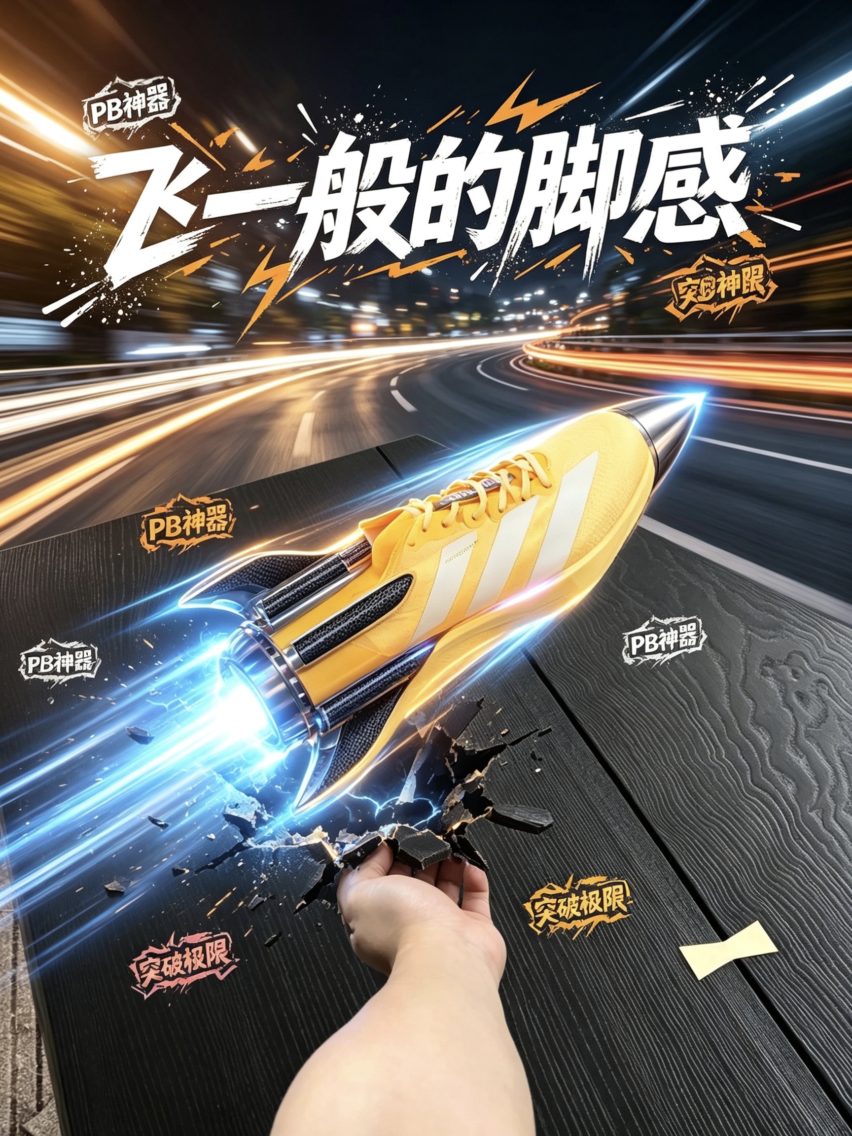 Adizero浅黄色跑鞋,穿上真的有飞一般的脚感!