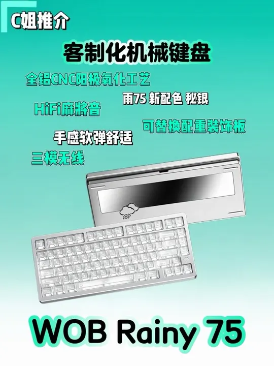 都2026年了，一把键盘竟然还要抢？WOBRainy75秘银