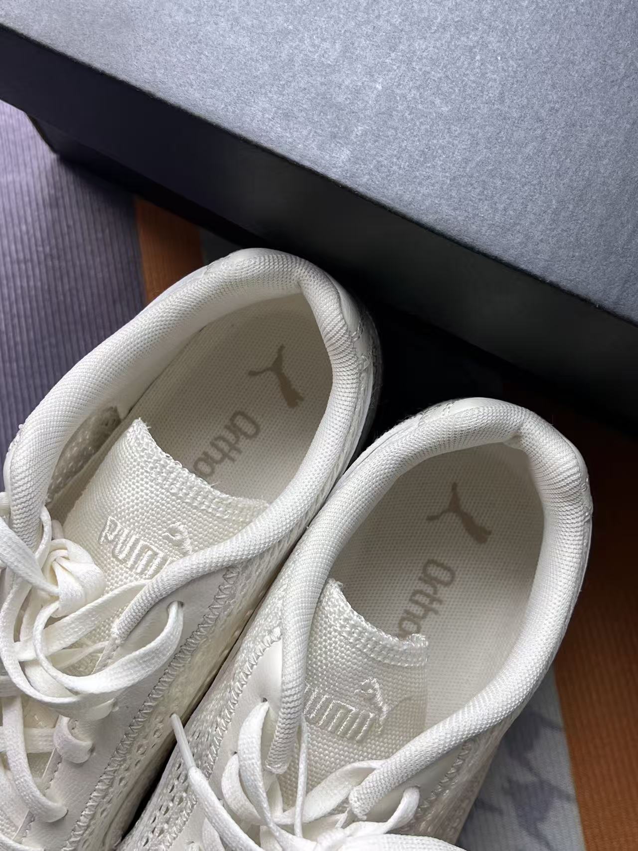 PUMA奶白网面🍼➗帕恰狗🧸🟰清透感拉满！​
