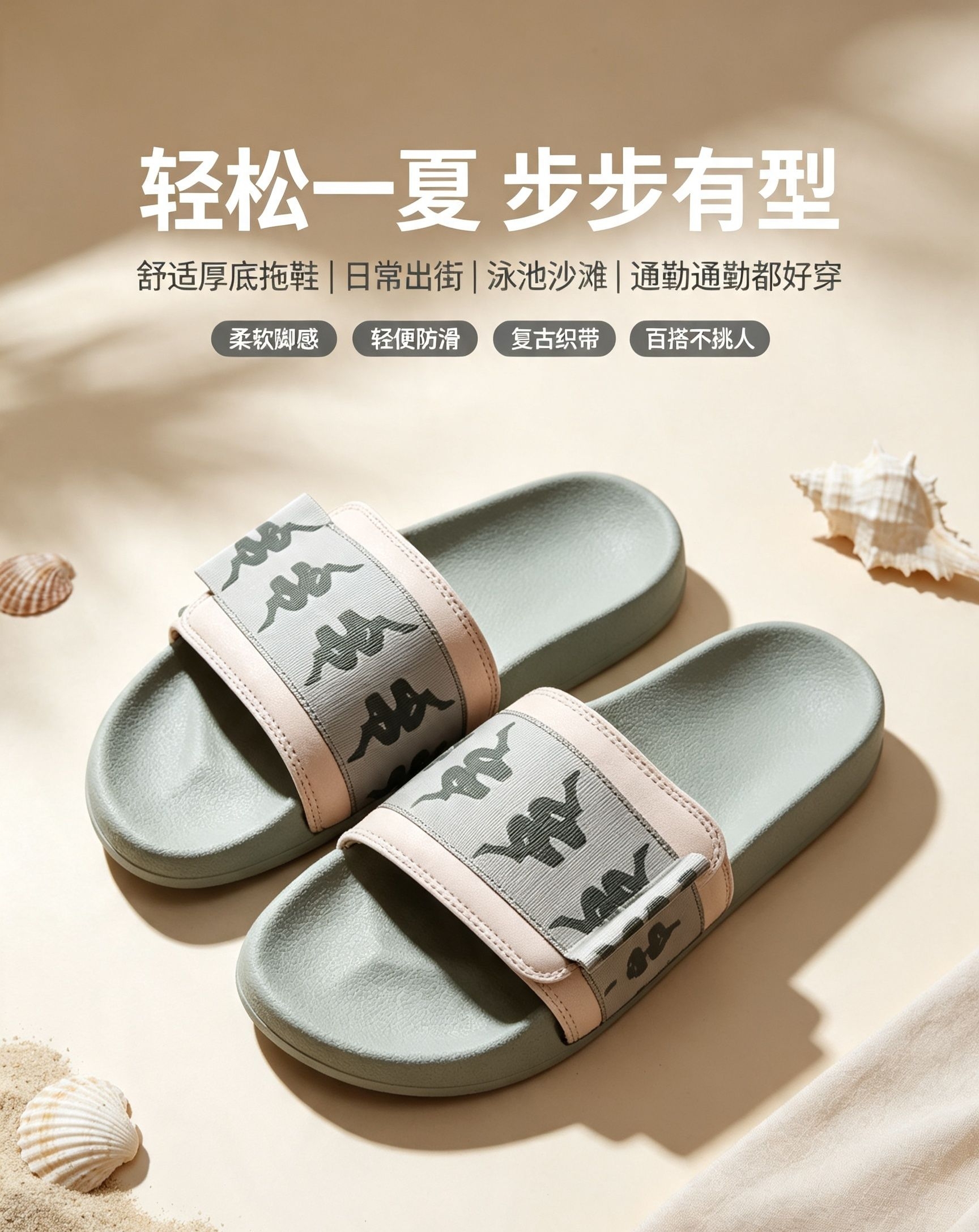 清爽夏日
这双拖鞋把舒适和潮流拿捏得刚刚