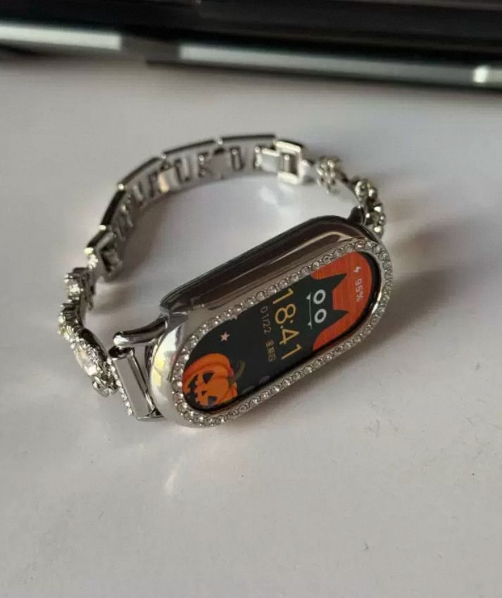黑钻猫咪表盘|小米手环10秒变精致手链