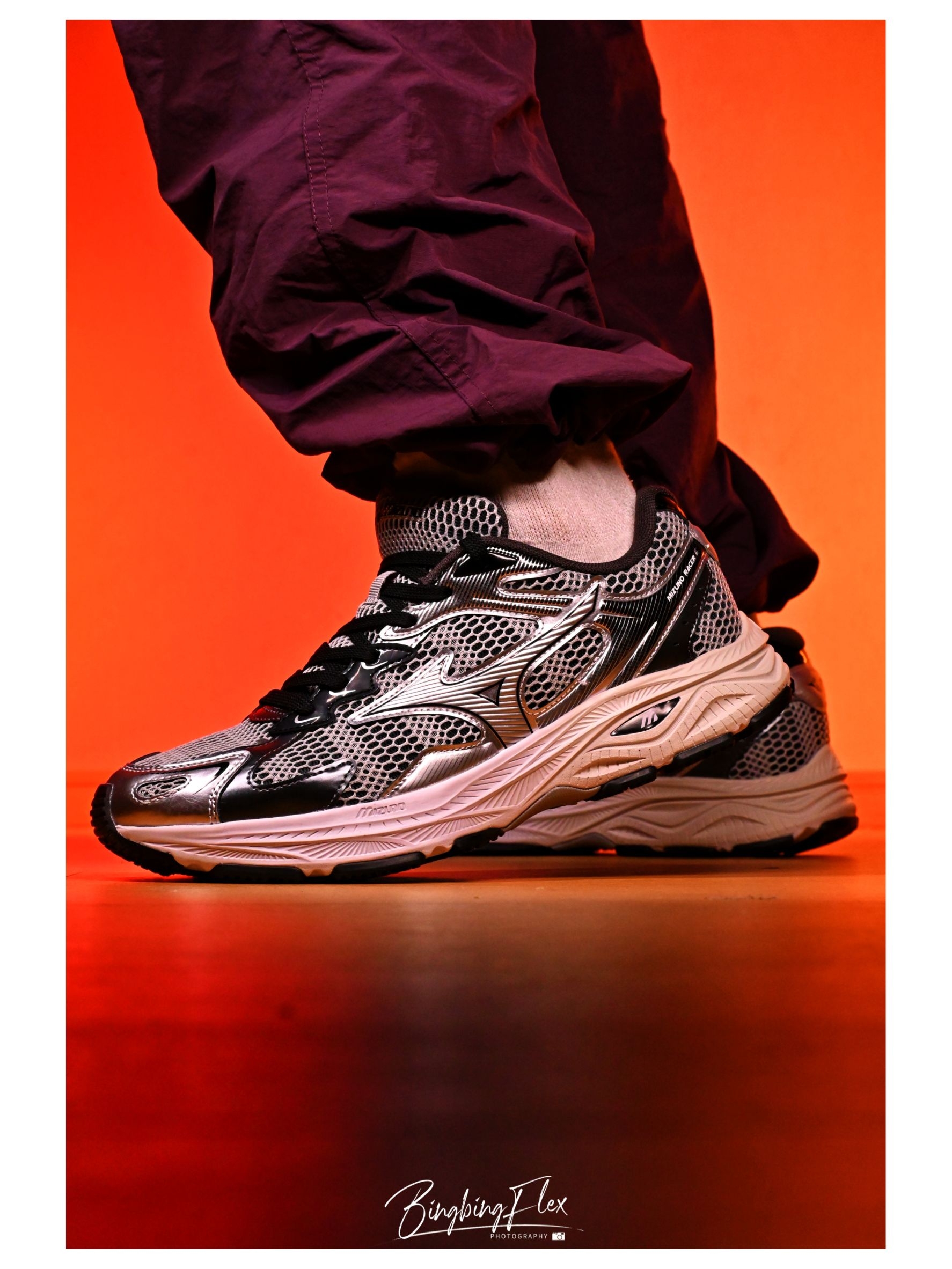 开学整点新东西👆🏻Mizuno Racer S 银色的分寸感