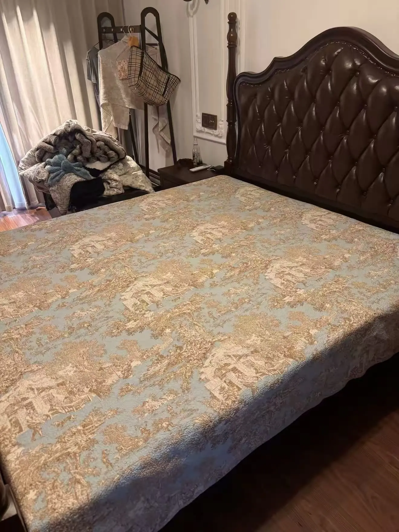 不跑棉不褶皱!这条绗缝床盖治好了我的强迫症