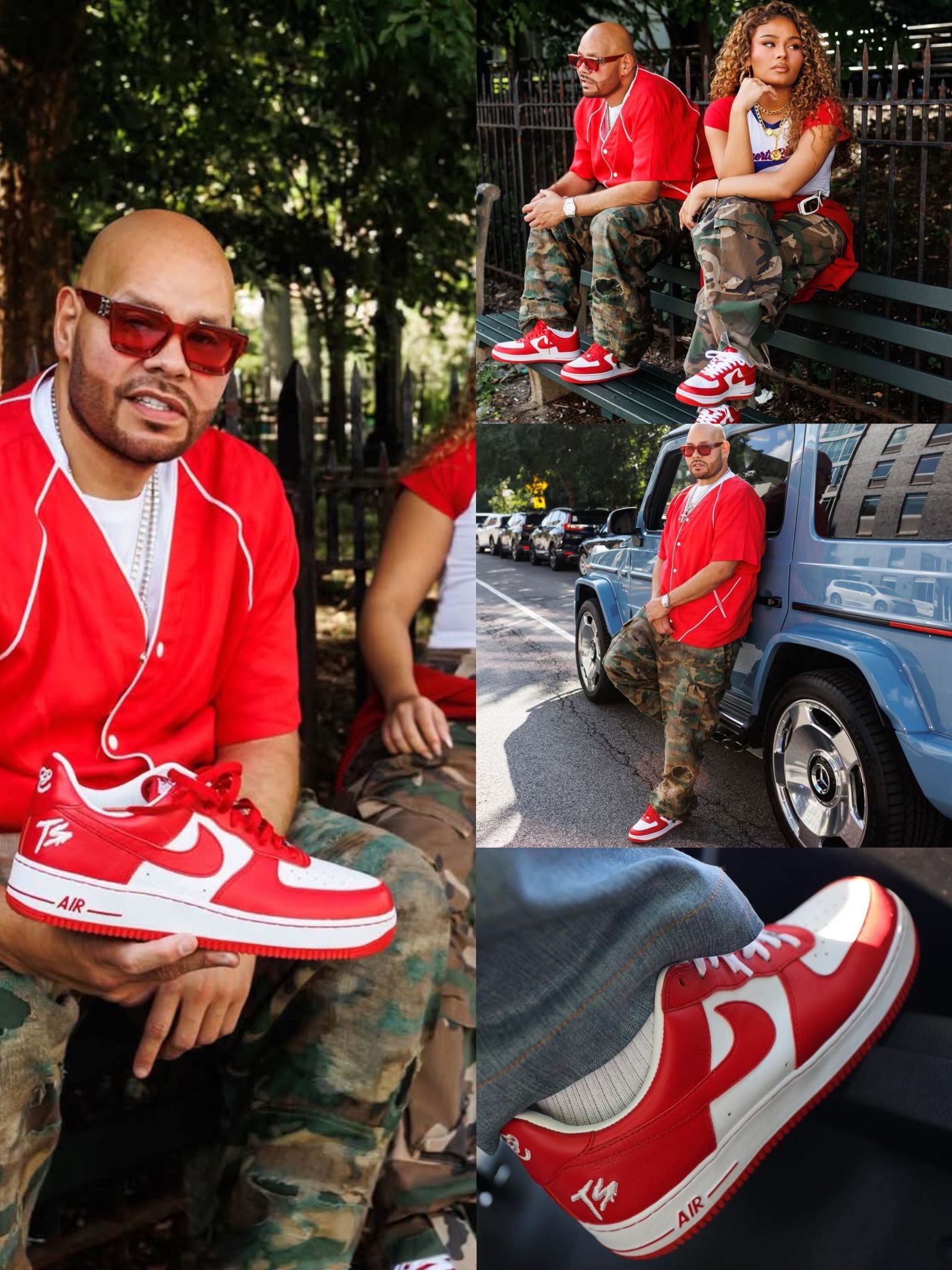 Fat Joe联名！Nike Air Force 1 红白主题全方位解析
