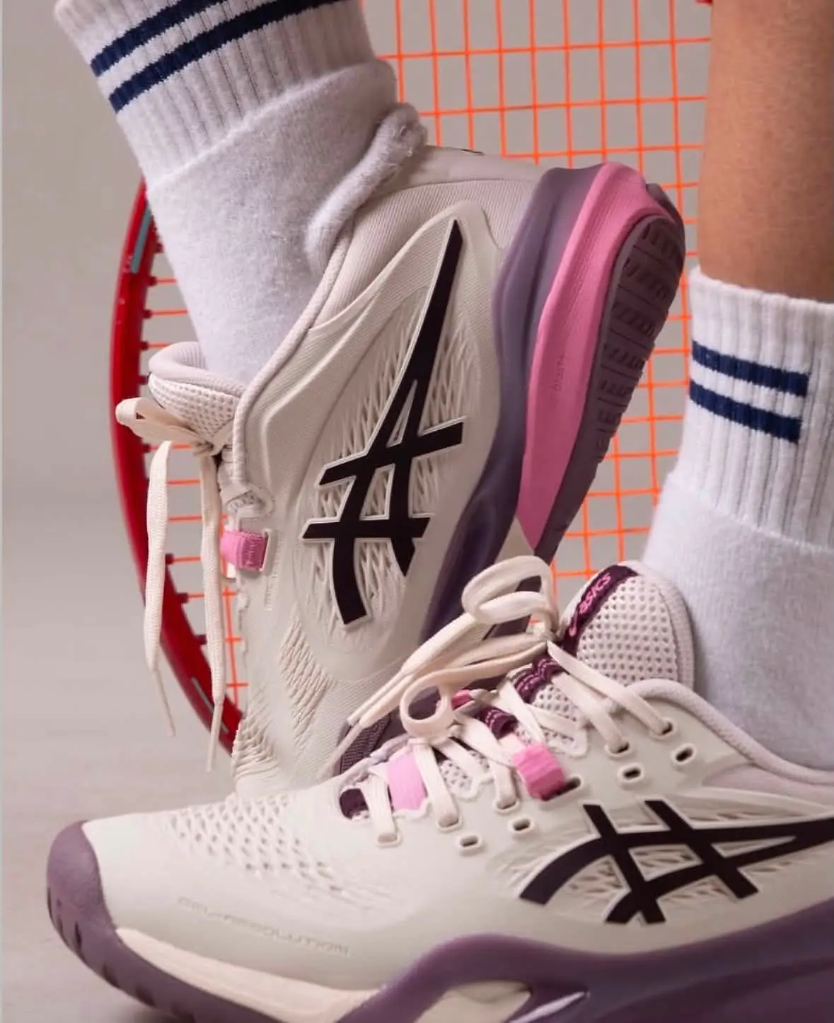 Asics Gel‑Resolution 9米白紫|专业网球鞋全方位解析