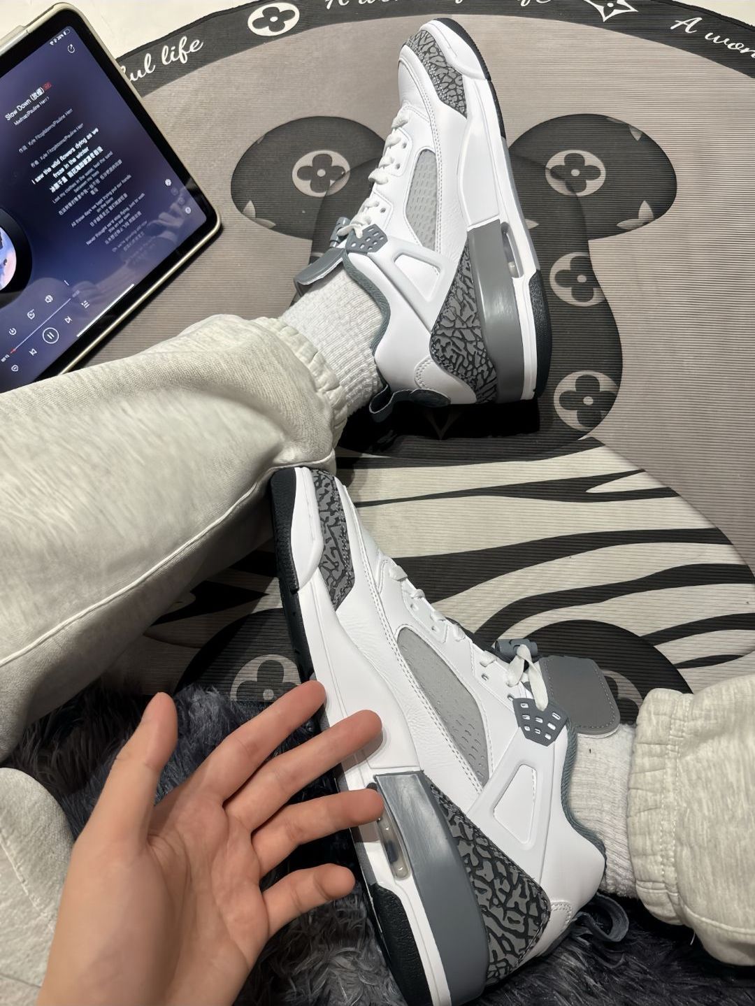 Air Jordan Spizike 白/煤黑/狼灰篮球鞋