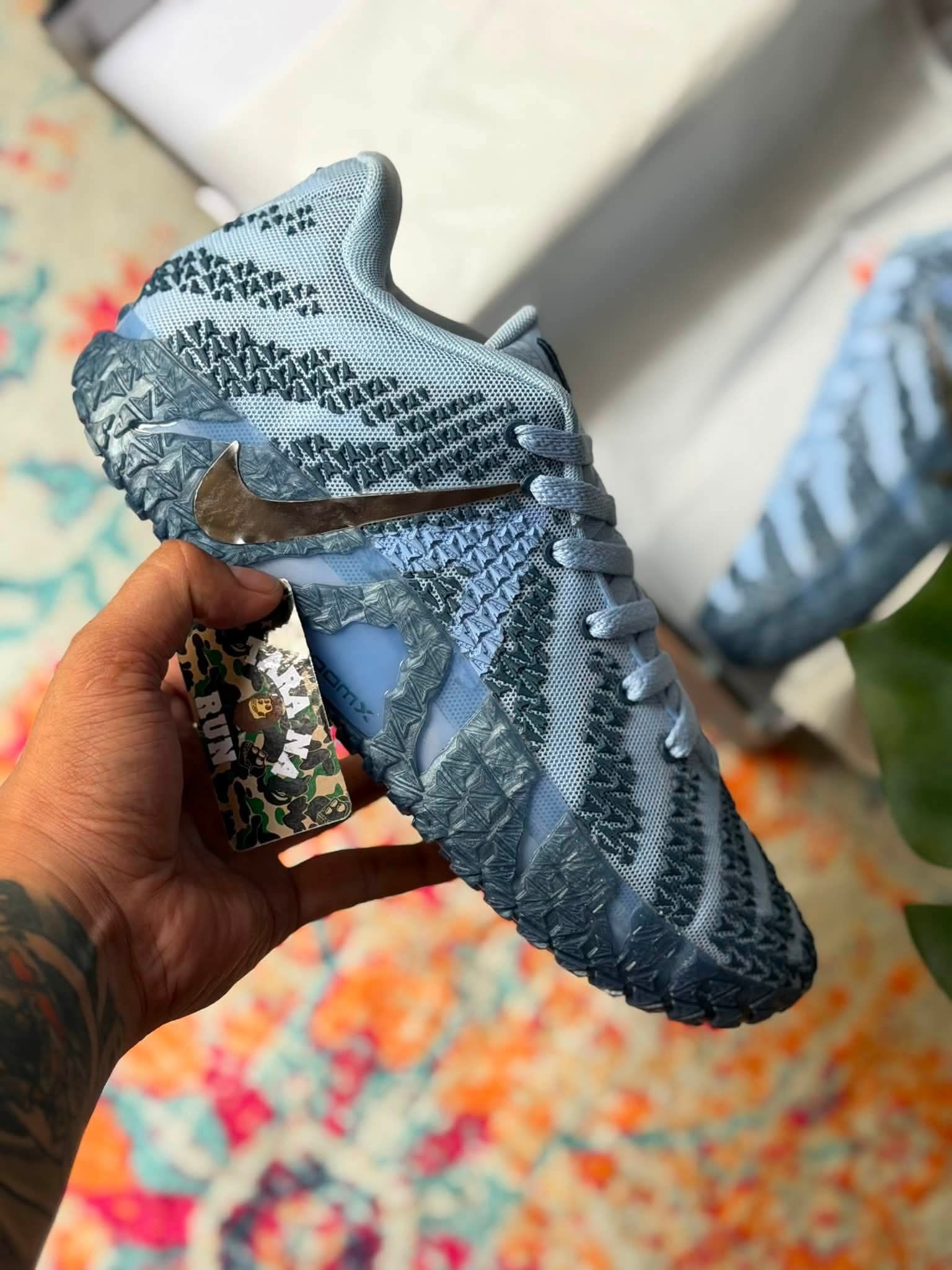 Nike JA3莫兰特3代冰蓝配色｜立体纹理版本全方位解析