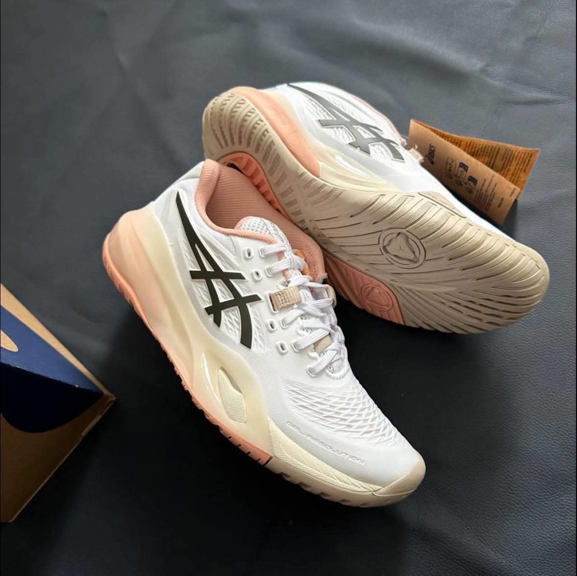 Asics Gel‑Resolution X白桃奶杏全方位解析｜女子硬地专业竞技网球鞋