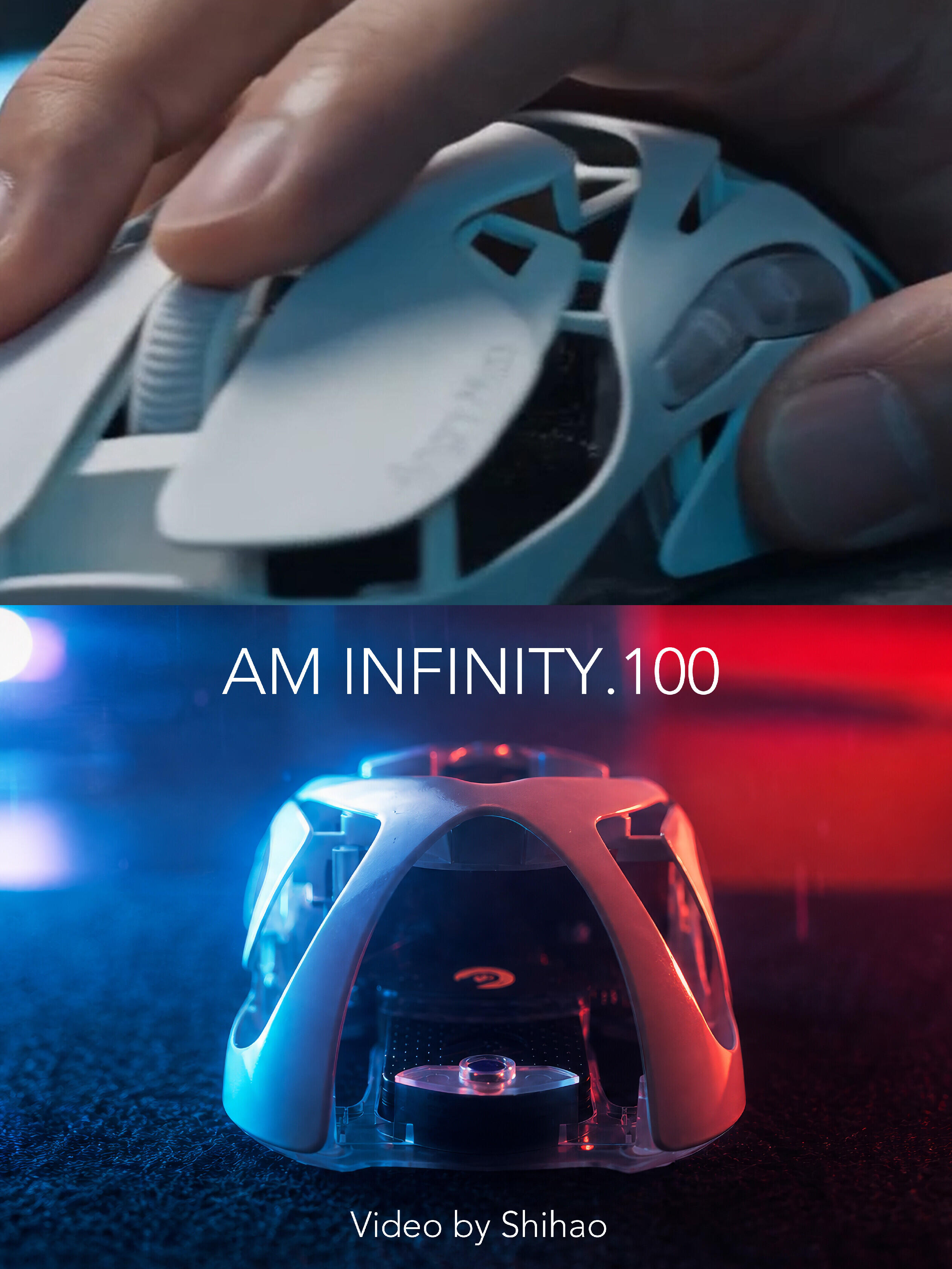 怒喵infinity100｜未来感赛博朋克鼠标
