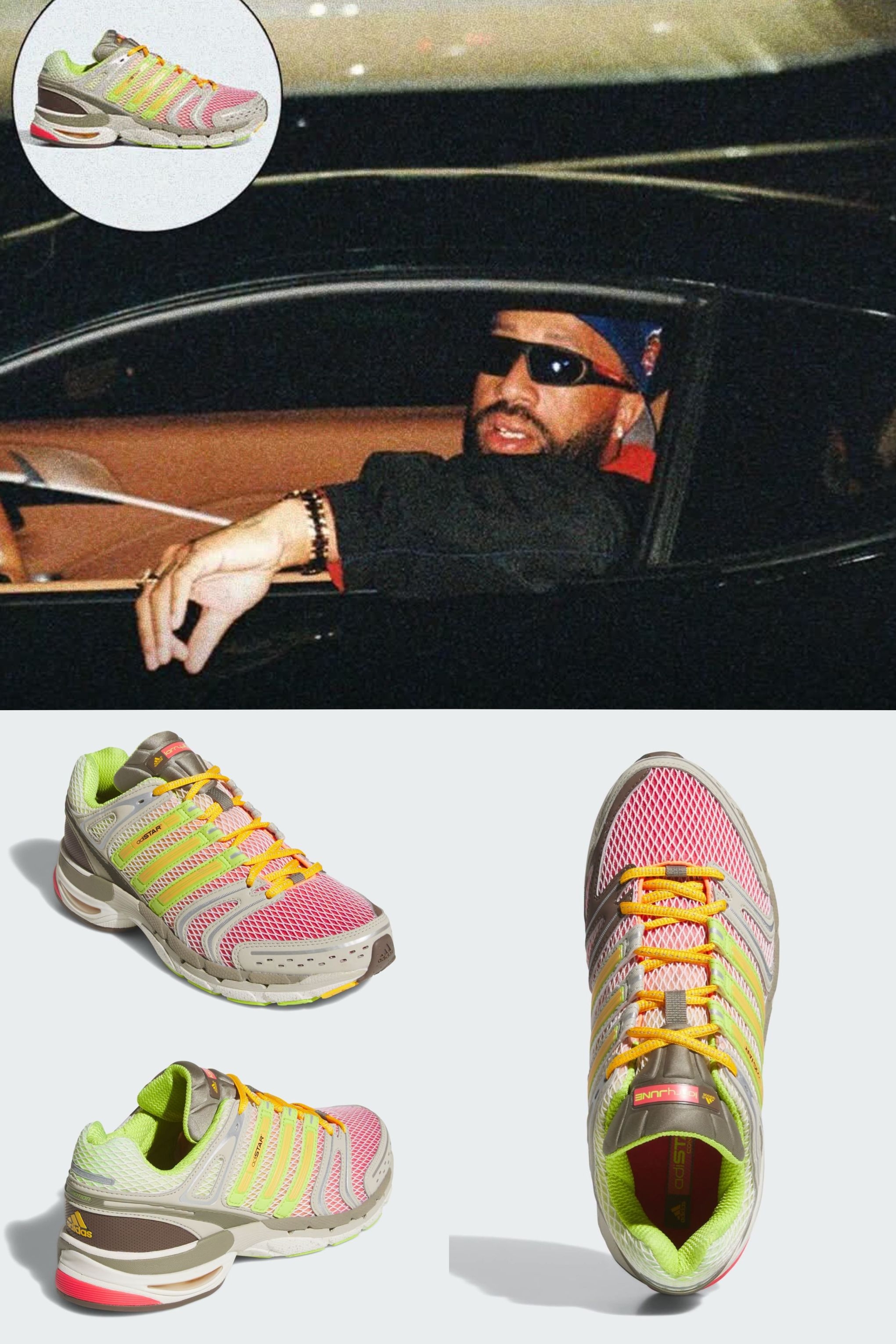 复古跑鞋新联名！adidas × Larry June西瓜冰沙配色解析