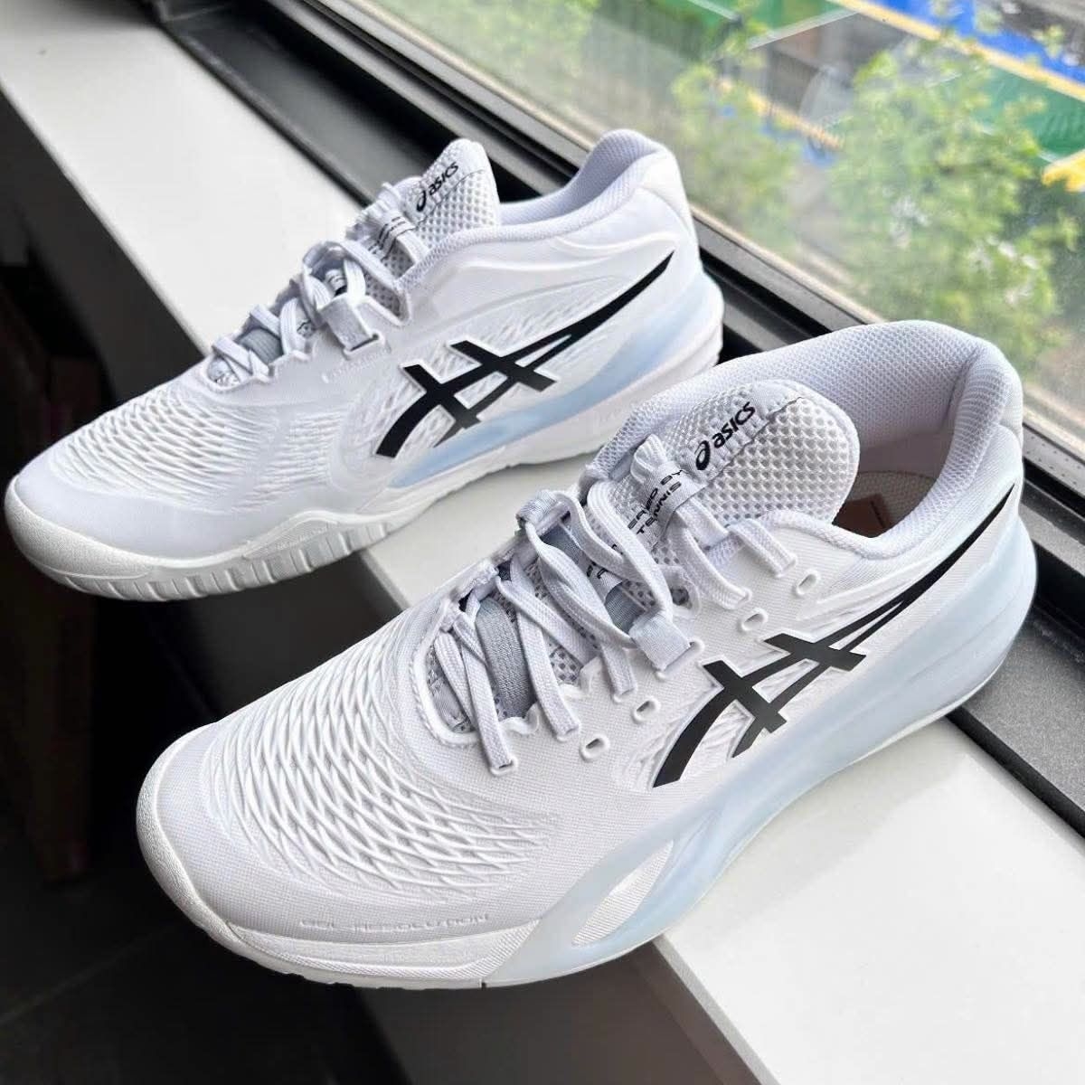Asics亚瑟士 Gel‑Resolution 白黑 专业硬地网球实战鞋