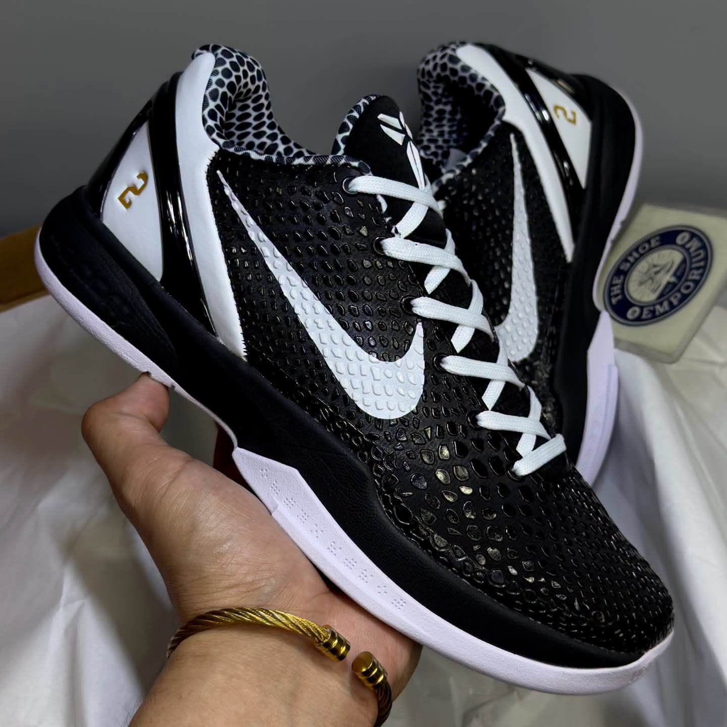 曼巴信仰⚡Kobe6 Protro黑白金，经典黑曼巴回归