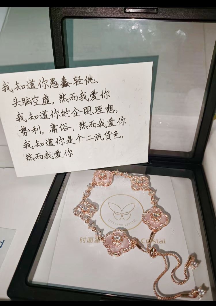 世界不欠我段宴了，手链和爱我都收到了