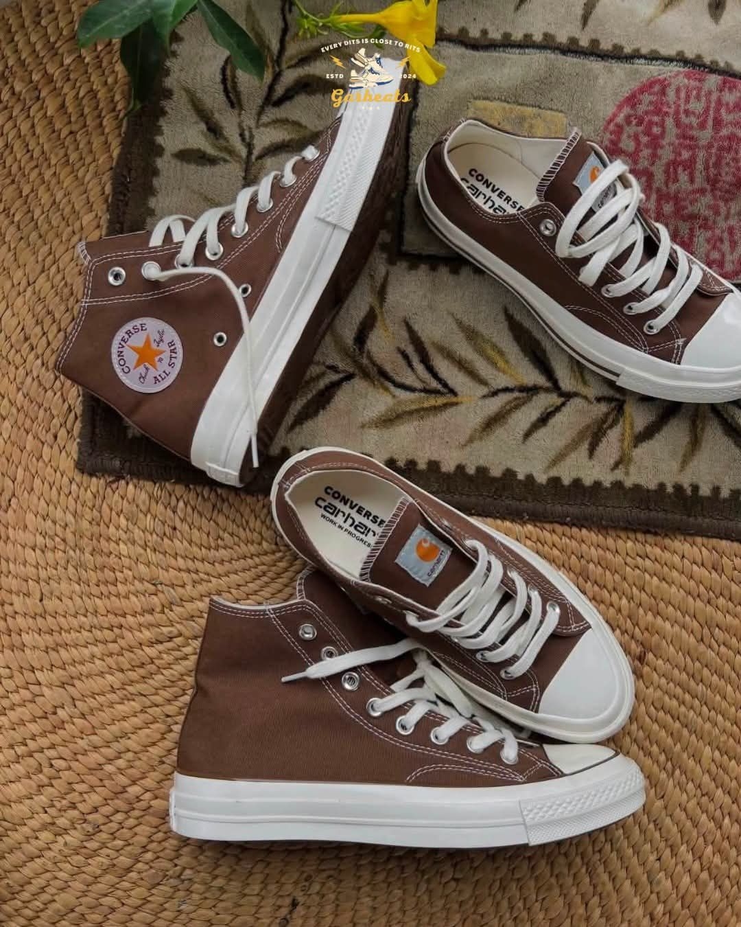 复古焦糖棕🤎Converse×Carhartt联名帆布鞋赏析