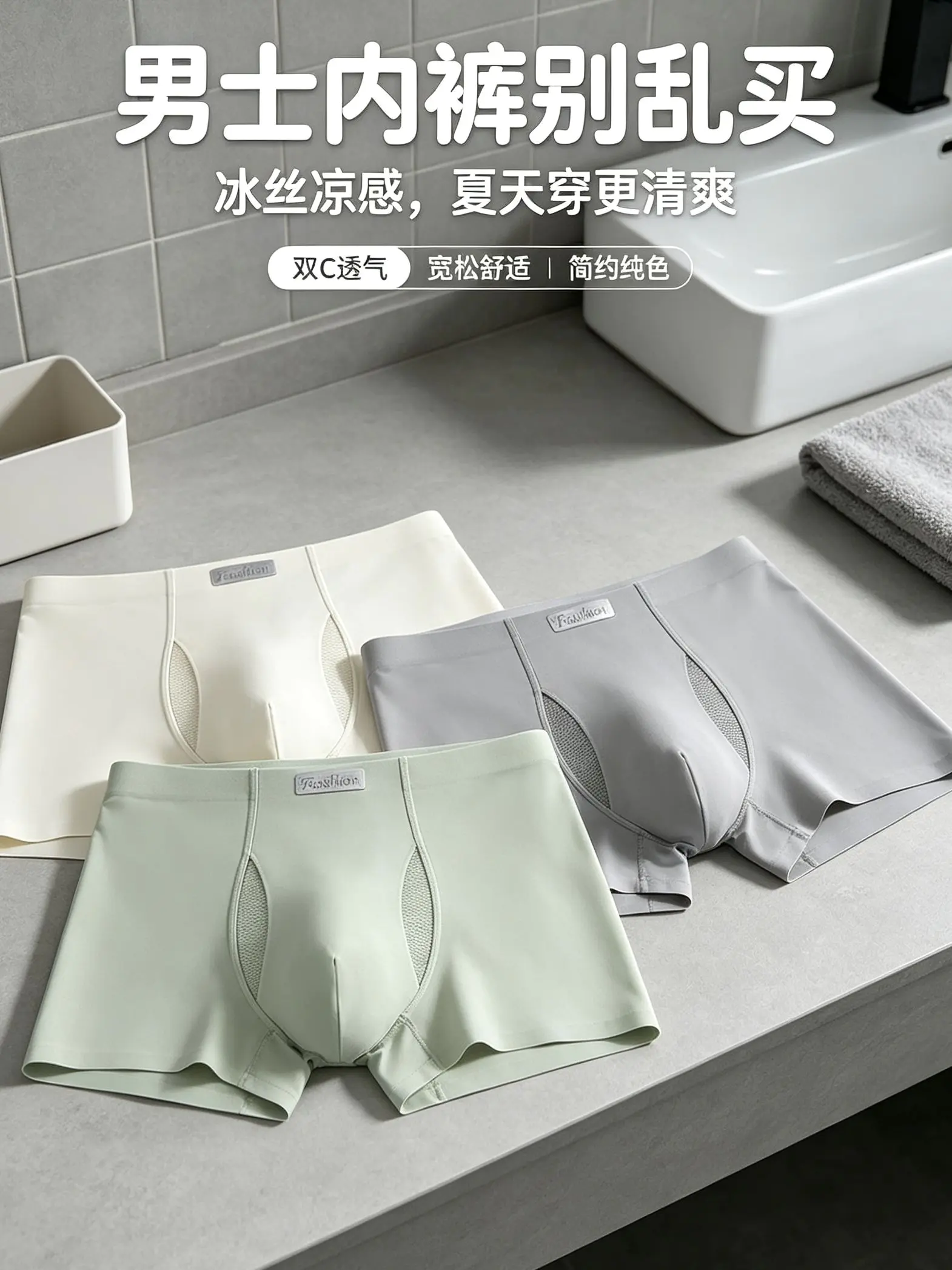 四角平角裤穿出无感体验