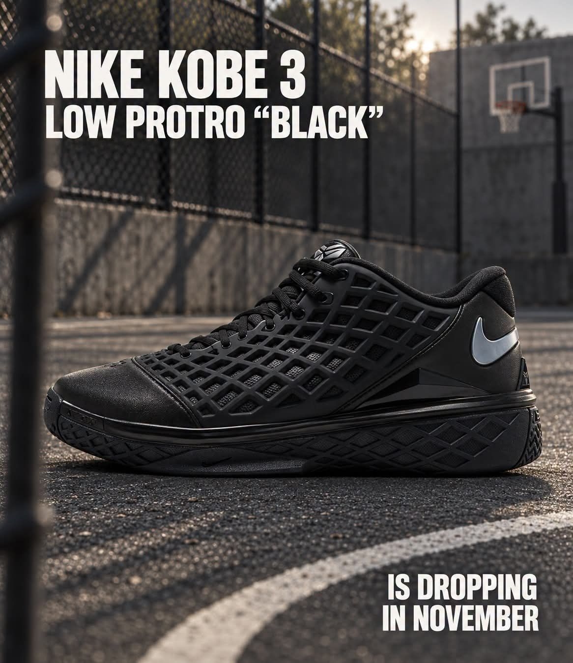 黑曼巴归来🐍Kobe3 Low Protro全黑复刻，经典战靴解析