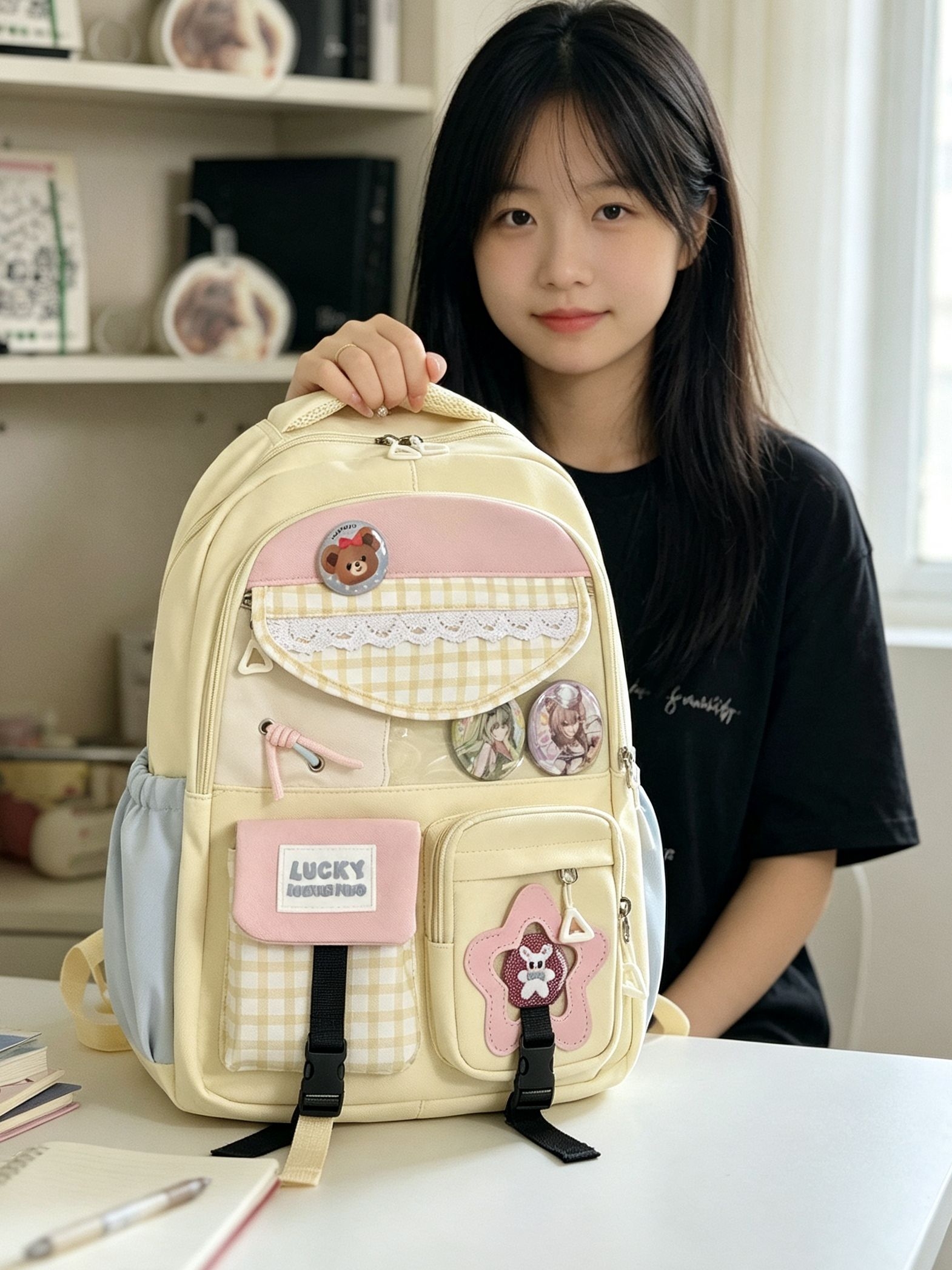 轻量化减重设计,女生背超轻松