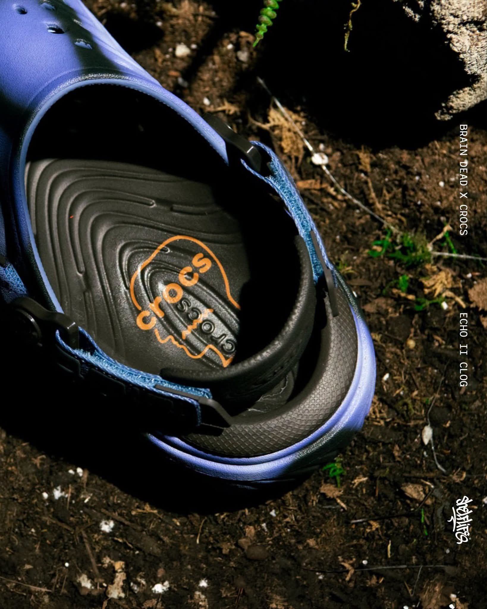 BrainDead×Crocs Echo II|紫黑渐变,潮玩联名洞洞鞋赏析