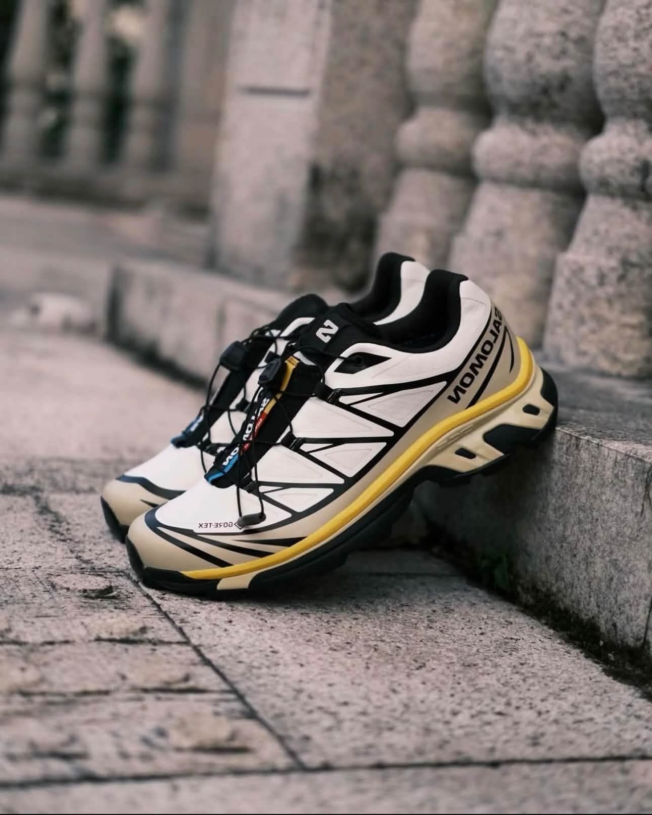 大地色系质感！Salomon XT‑6 GTX，防水面料男女同款户外休闲鞋
